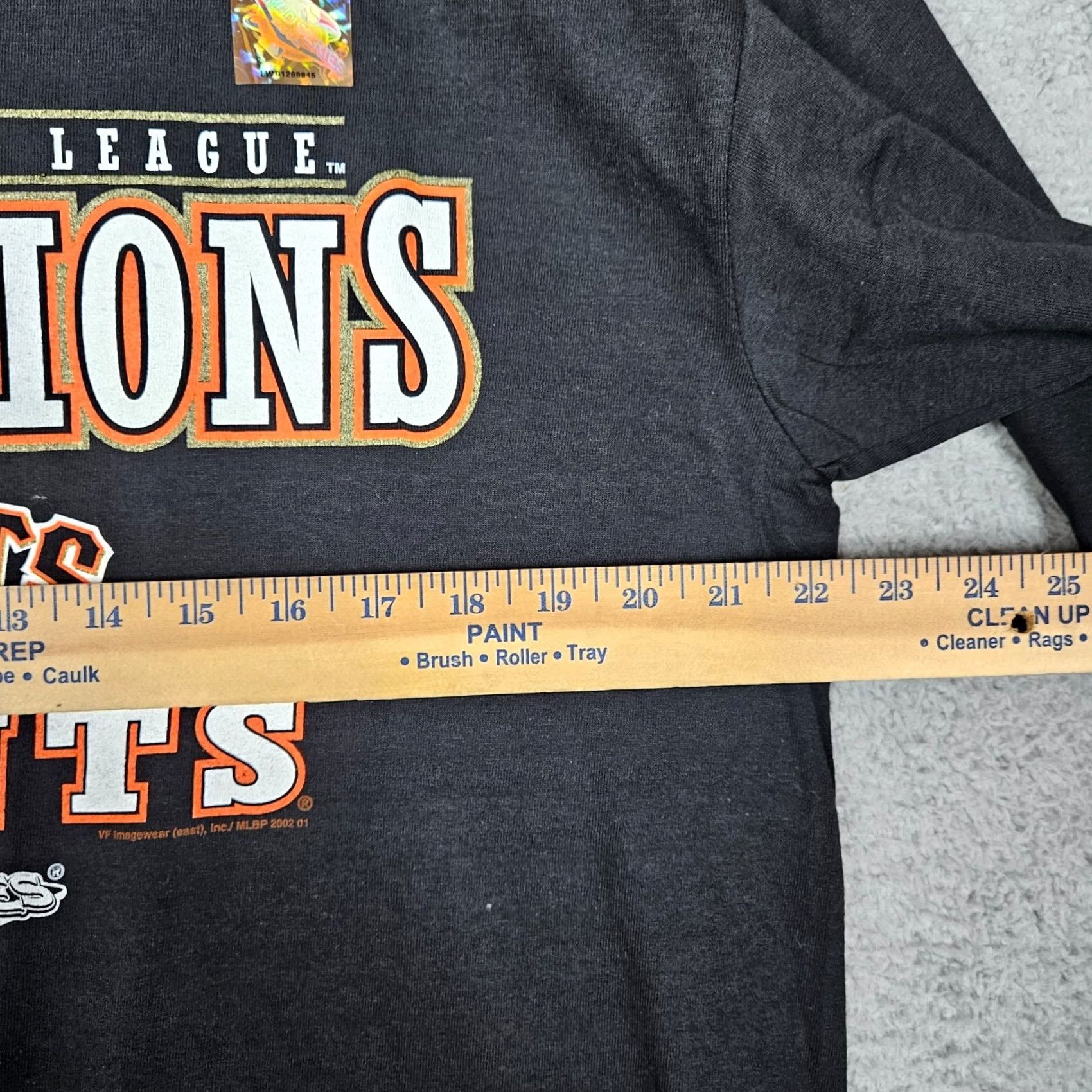 Delta VINTAGE San Francisco Giants 2002 WORLD SERIES T-shirt Sz L Made in USA Shirt Men Black Cotton Delta Pro Weight USA Baseball Size US L / EU 52-54 / 3 - 7 Thumbnail