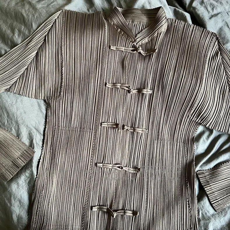 Issey Miyake Issey Miyake Chinese Style Jacket Size L / US 10 / IT 46 - 3 Thumbnail