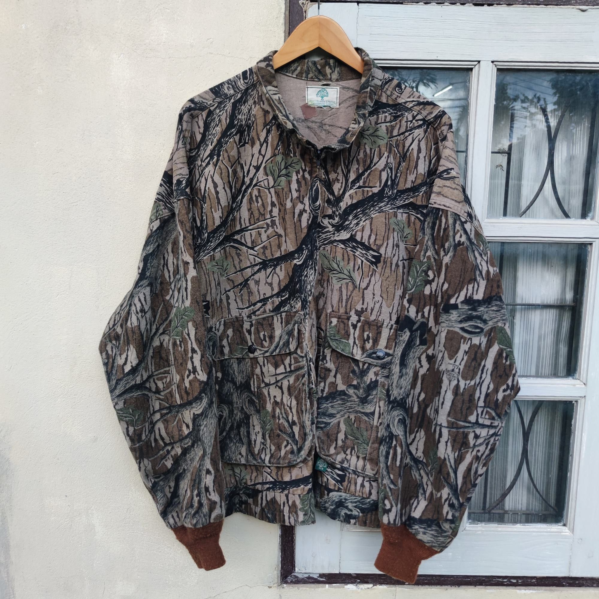 Mossy Oaks × Vintage Vintage Mossy Oak Treestand Bow Hunter’s Bomber Jacket Size US XXL / EU 58 / 5 - 1 Thumbnail
