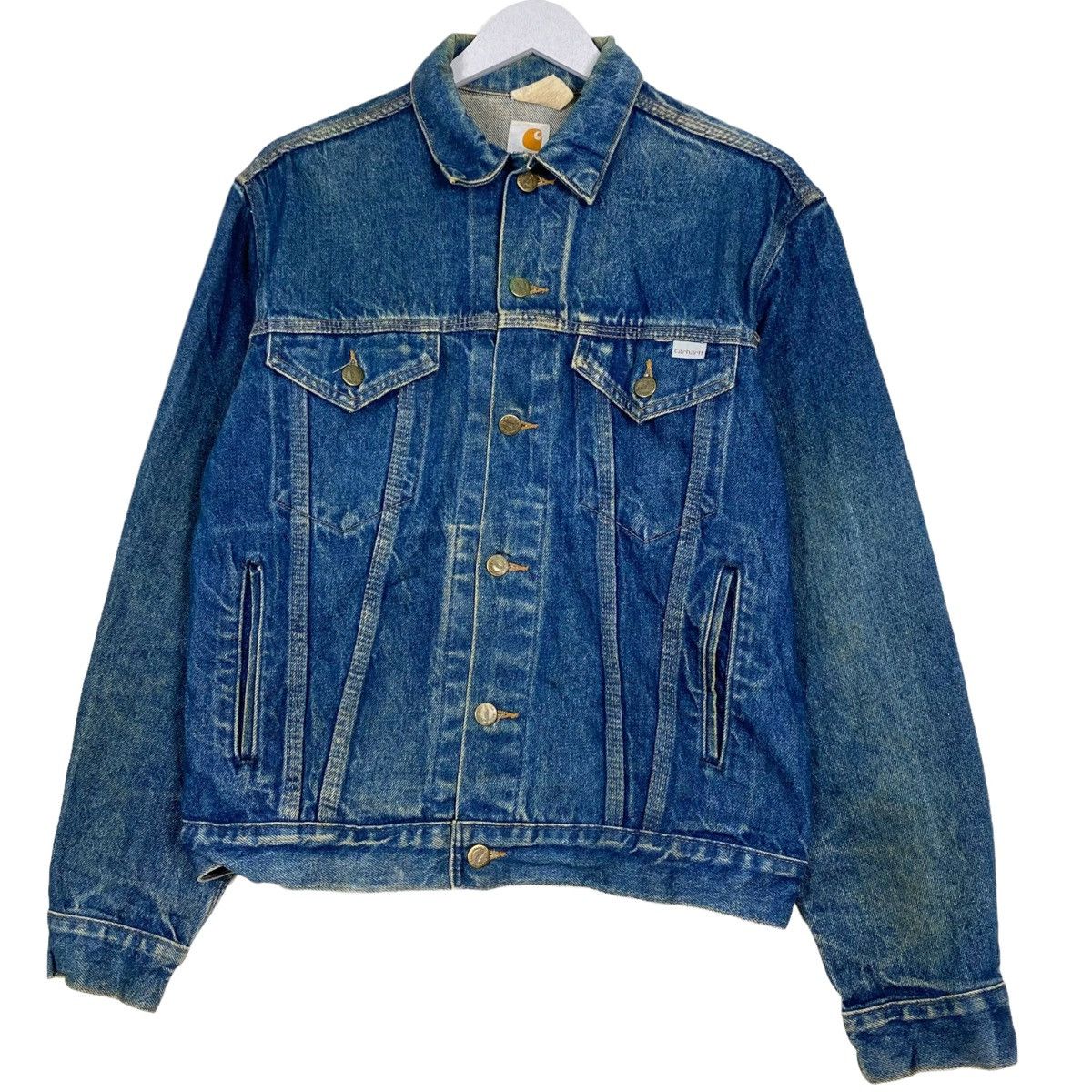 Carhartt × Vintage 💥100 ANNIVERSARY CARHARTT DENIM JACKET JEAN TRUCKER Size US M / EU 48-50 / 2 - 2 Thumbnail