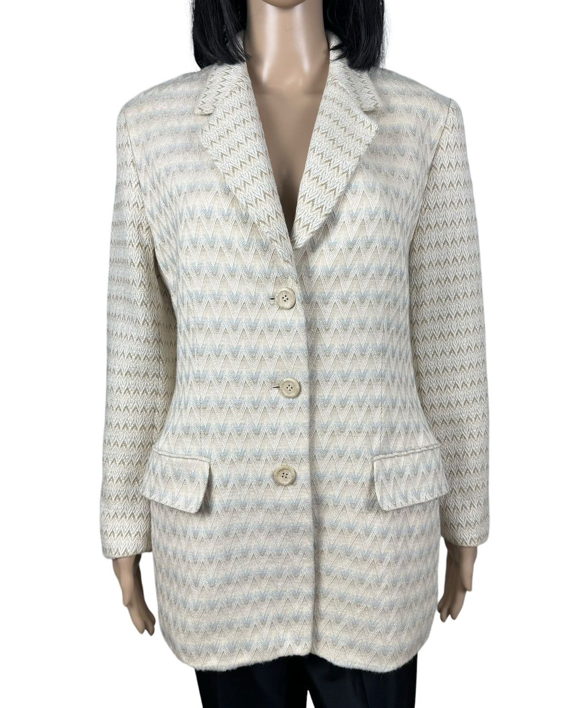 Escada × Vintage Escada Margaretha Ley Vintage Blazer Silk-Wool size S Size S / US 4 / IT 40 - 3 Thumbnail