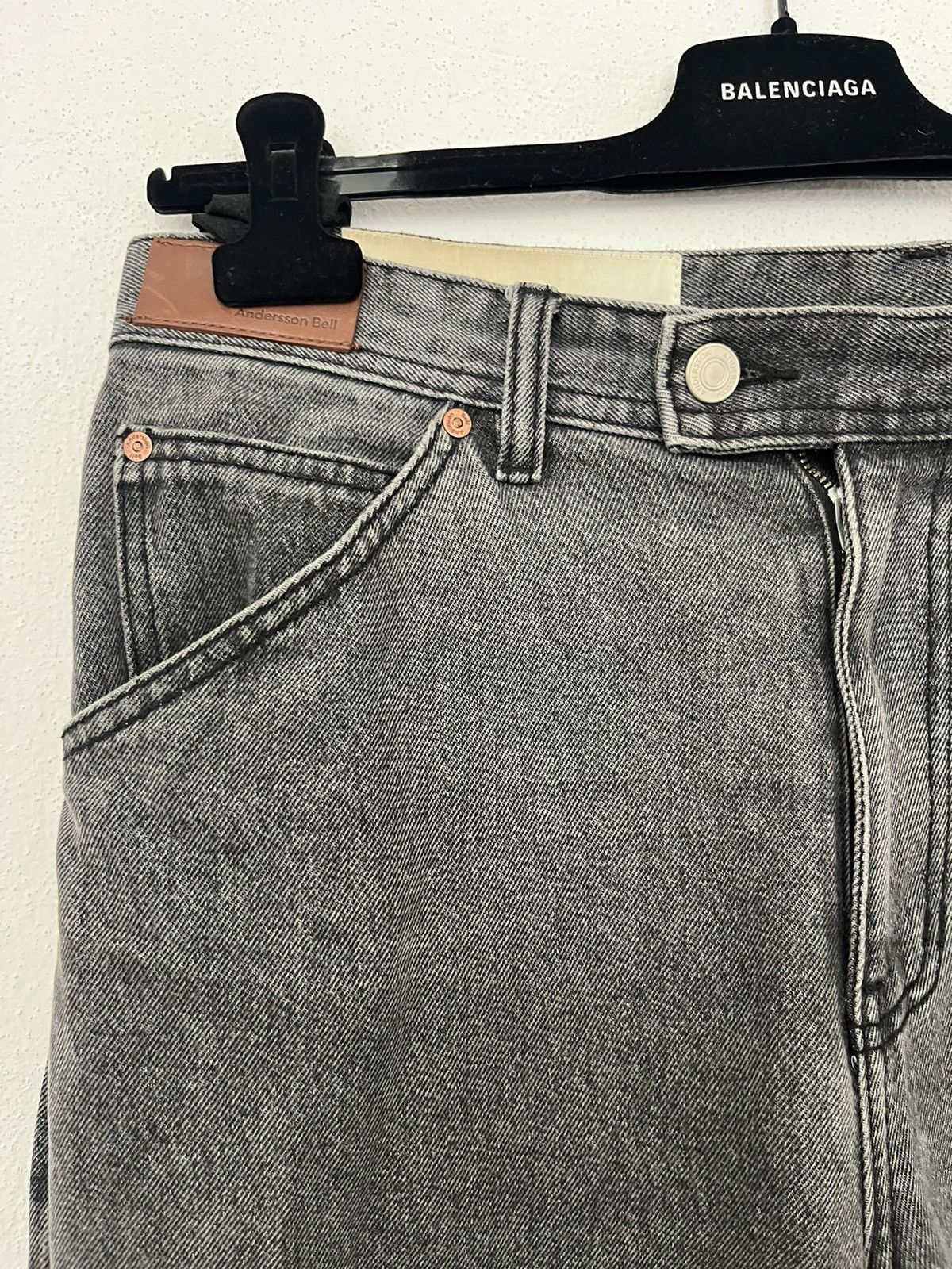 Andersson Bell Andersson Bell Black Washed denim jeans pants Size US 32 / EU 48 - 4 Thumbnail