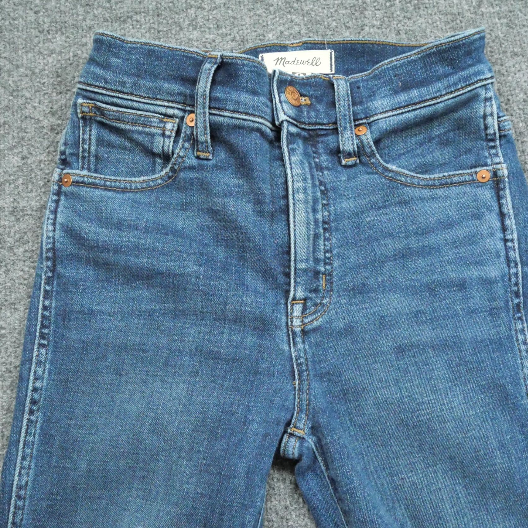 Madewell Madewell Jeans Womens Blue 25 High Rise Skinny Stretch Denim Pants 26x28 Jeans Size 42" / US 20 - 2 Thumbnail
