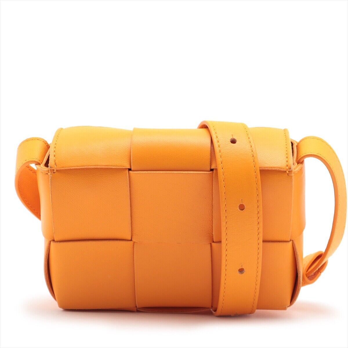 Bottega Veneta o1loc1c0824 Size: OS / Leather Cross-Body Mini Bag in Orange Size ONE SIZE - 1 Thumbnail