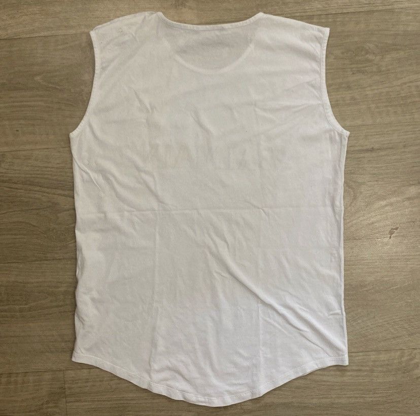 Balmain BALMAIN White Logo Printed Tank Gold Buttons Blanc Cotton Size XL / US 12-14 / IT 48-50 - 5 Thumbnail