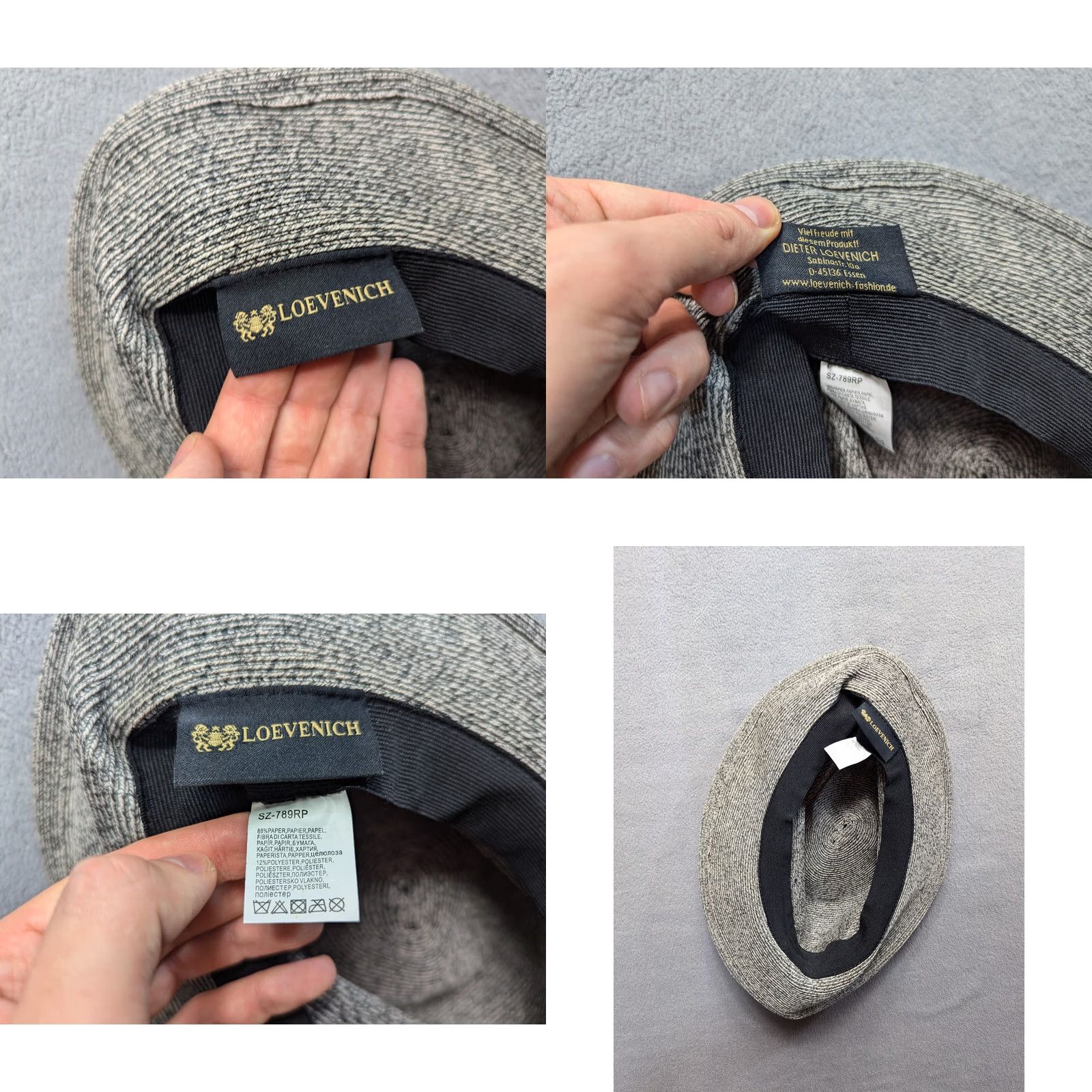 Vintage Loevenich gray bucket hat Women One Size White? Size ONE SIZE - 8 Thumbnail
