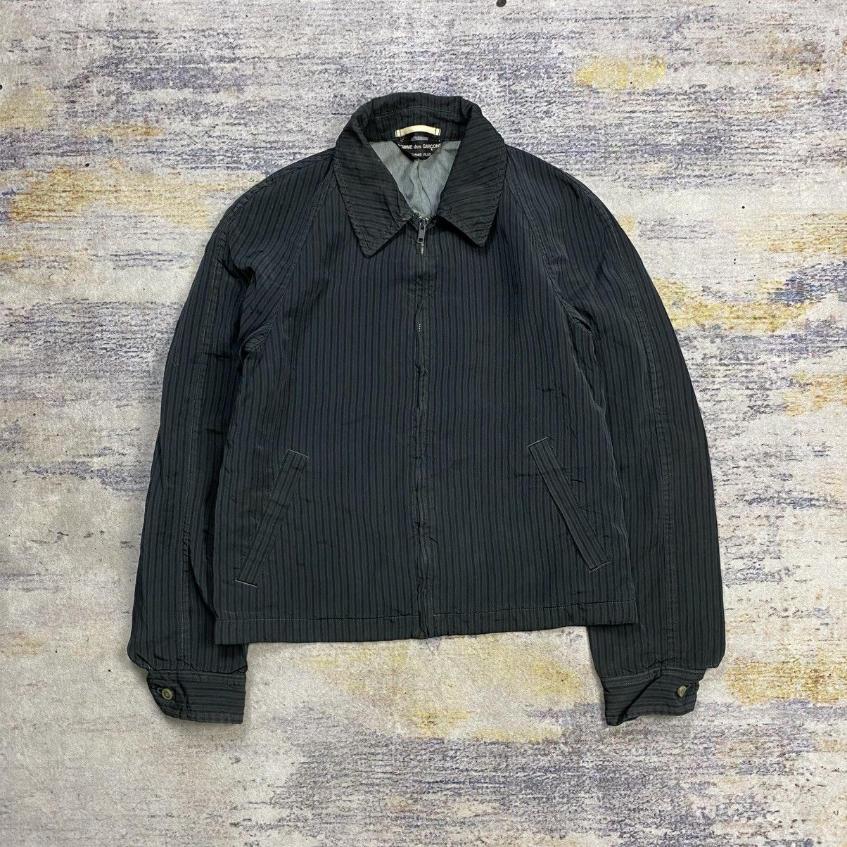 Comme des garcons homme plus ad2001 stripe work jacket