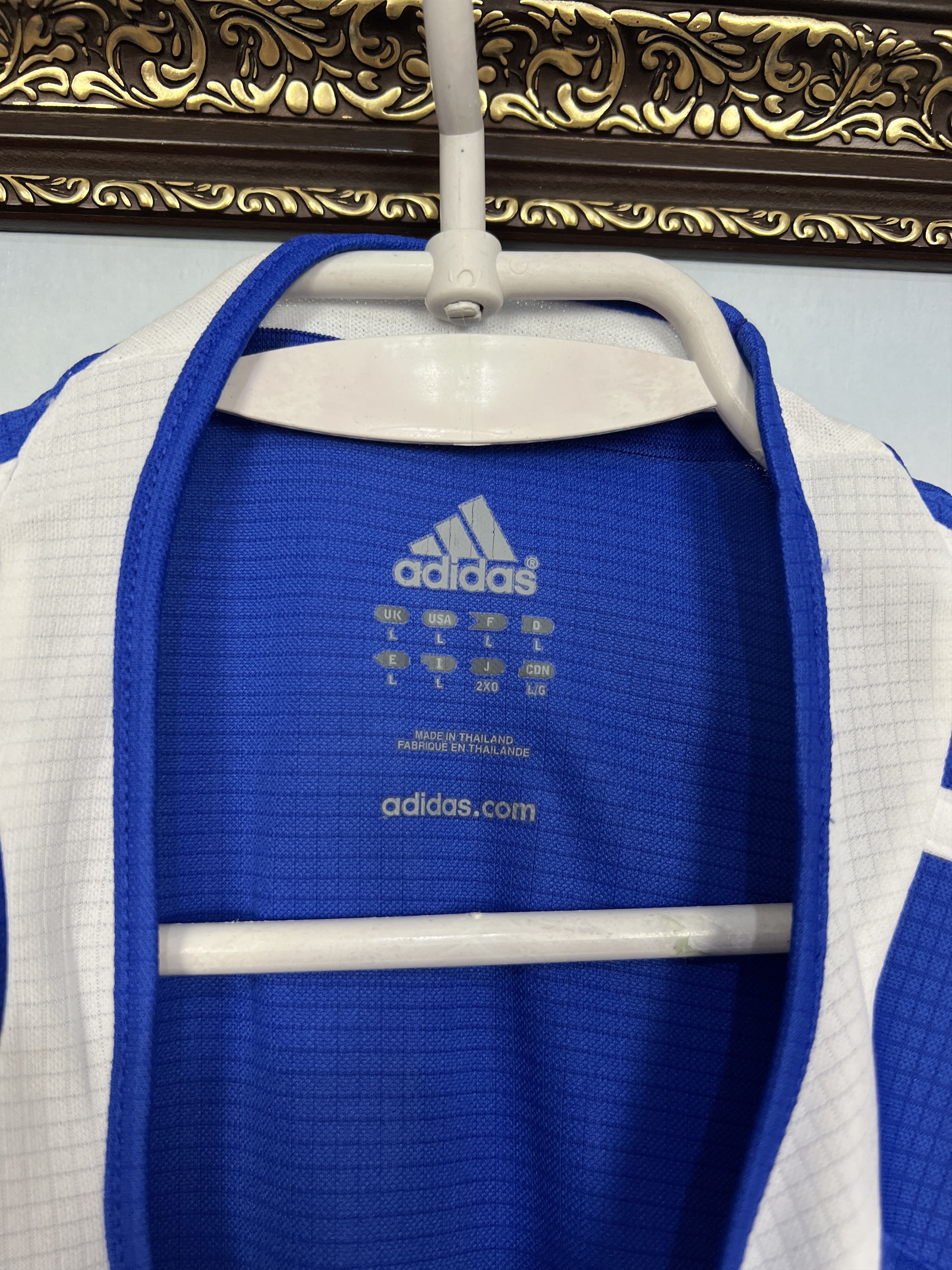 Adidas Slovakia football shirt Soccer Long Sleeve Jersey Size US L / EU 52-54 / 3 - 7 Thumbnail