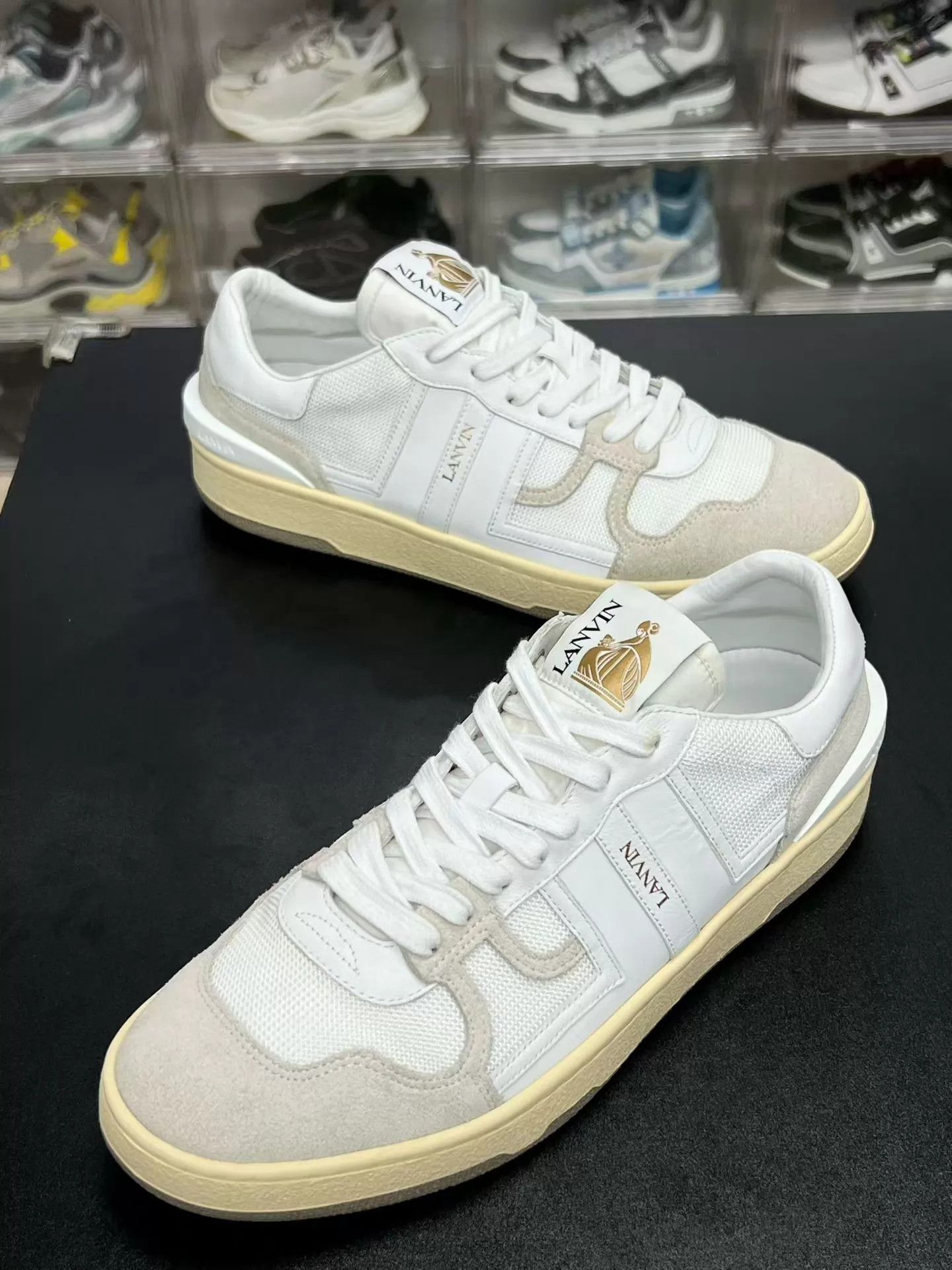 Lanvin Lanvin Clay Low Top Sneaker White Size 44 Like New Size US 11 / EU 44 - 1 Thumbnail