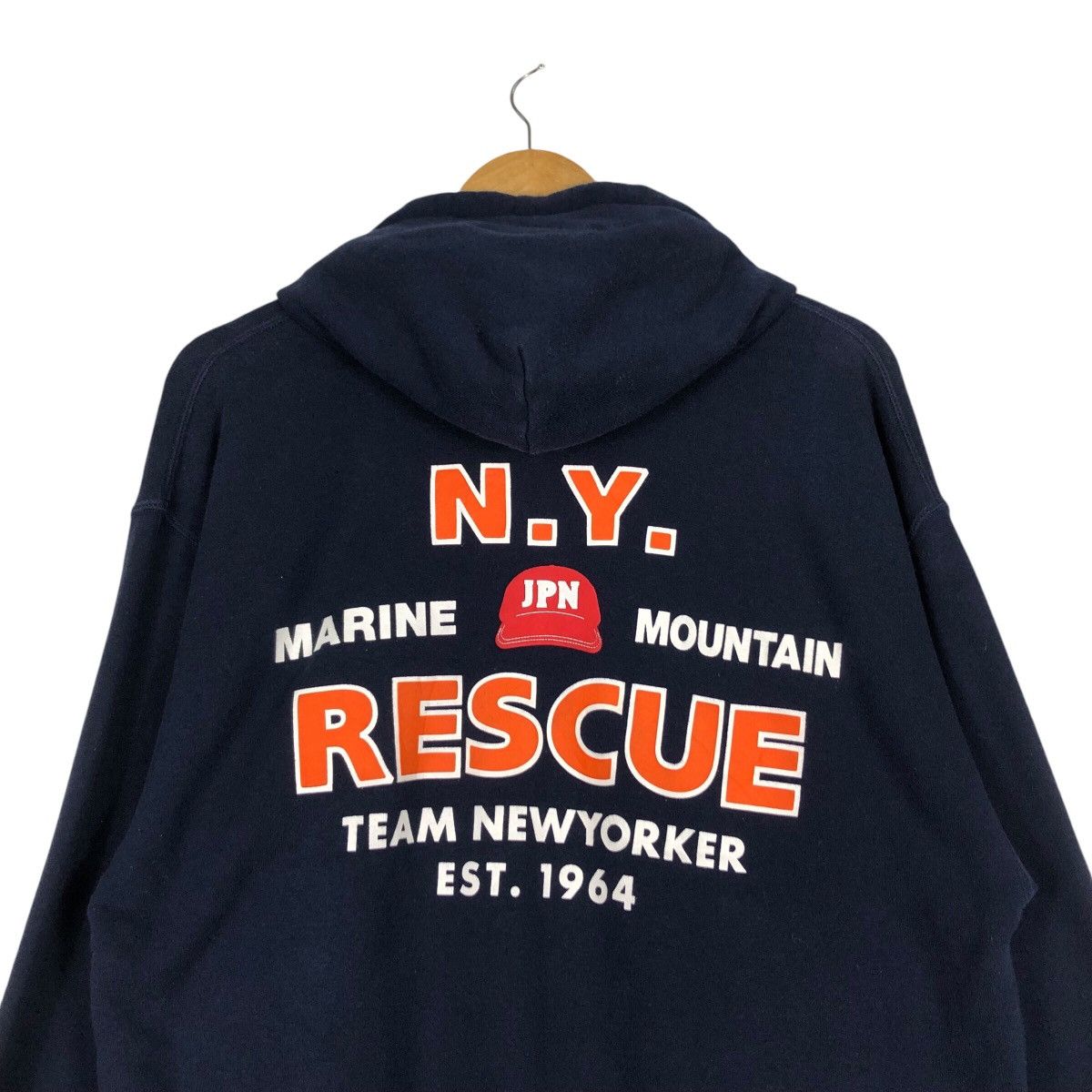 Japanese Brand × Vintage Rare Marine Team New Yowker Hoodie Sweatshirt Medium #A3 Size US M / EU 48-50 / 2 - 8 Thumbnail