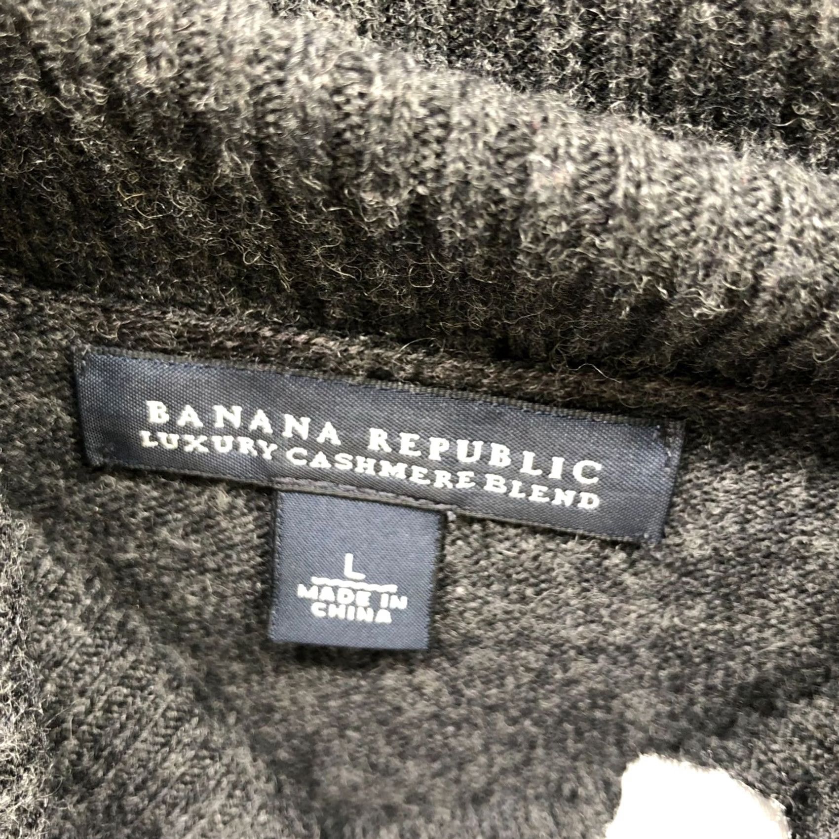 Banana Republic Banana Republic Luxury Cashmere Blend Tunic Sweater Womens L Gray Cowl Dolman Size L / US 10 / IT 46 - 5 Thumbnail