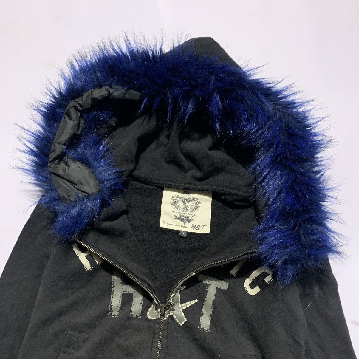 Japanese Brand Y2k style LGB zip fur hoodie Size US M / EU 48-50 / 2 - 3 Thumbnail