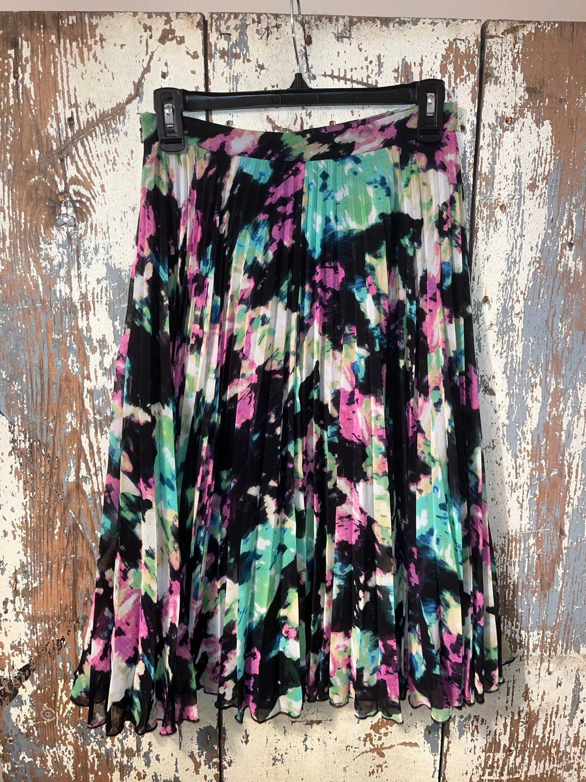Whistles Whistles Pleated midi skirt size 6 abstract Size 28" / US 6 / IT 42 - 3 Thumbnail