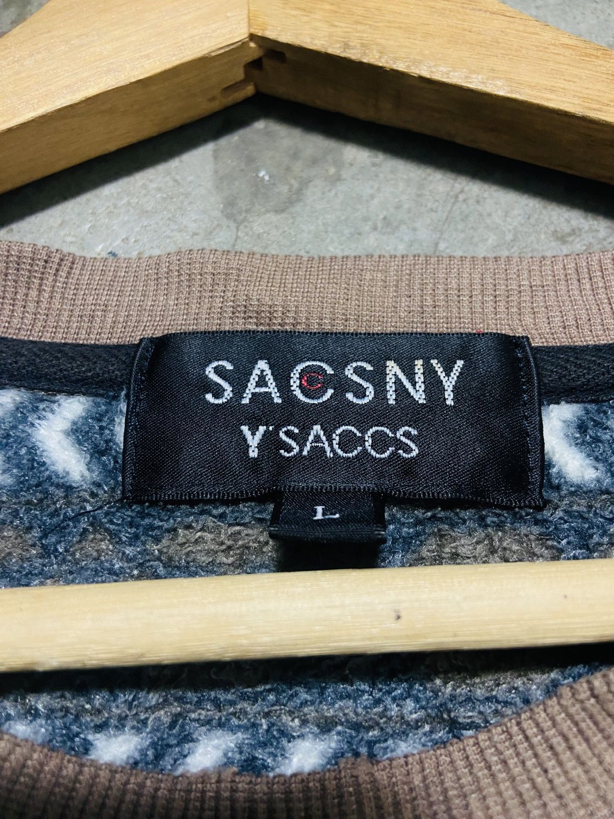 Yohji Yamamoto Sacsny Y’saccs by Yohji Yamamoto Single Pocket Fleece Size US L / EU 52-54 / 3 - 9 Thumbnail