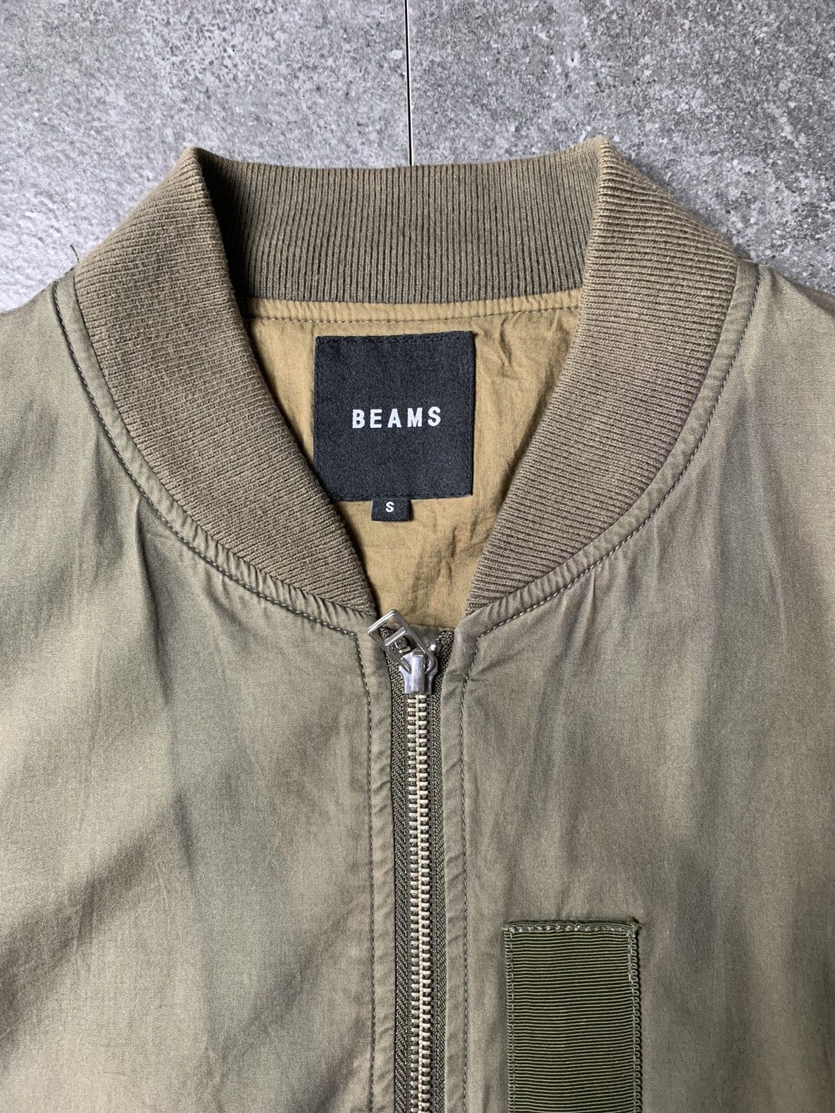 Beams Plus 2000s Beams Faded Military Bomber Jacket Size US M / EU 48-50 / 2 - 4 Thumbnail