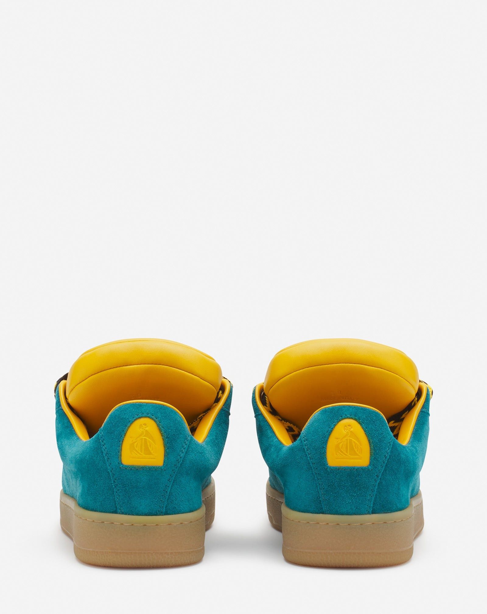 Lanvin o1mle0825 Leather Curb Sneakers in Multicolor Size US 6 / EU 39 - 3 Thumbnail