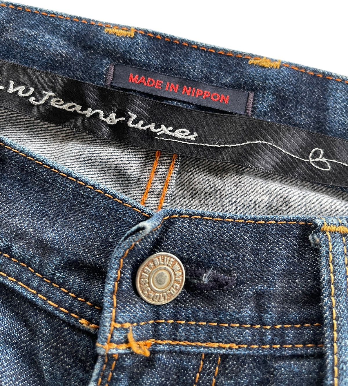 Japanese Brand Vintage Blue Way Distressed Flare Denim Jeans Size US 33 - 12 Thumbnail