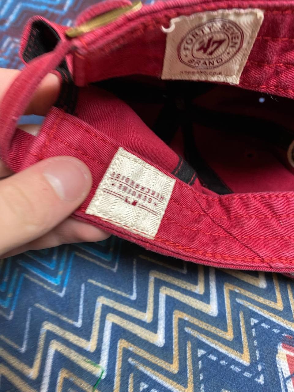 47 Brand Y2K Hats red Vintage 47 Brand Cap Fifty seven Brand Size ONE SIZE - 3 Thumbnail