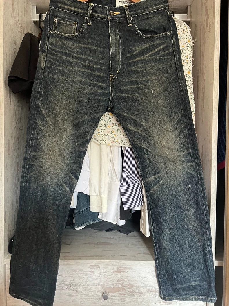 Neighborhood NEIGHBORHOOD Basic Black Denim Jeans Size US 32 / EU 48 - 1 Thumbnail