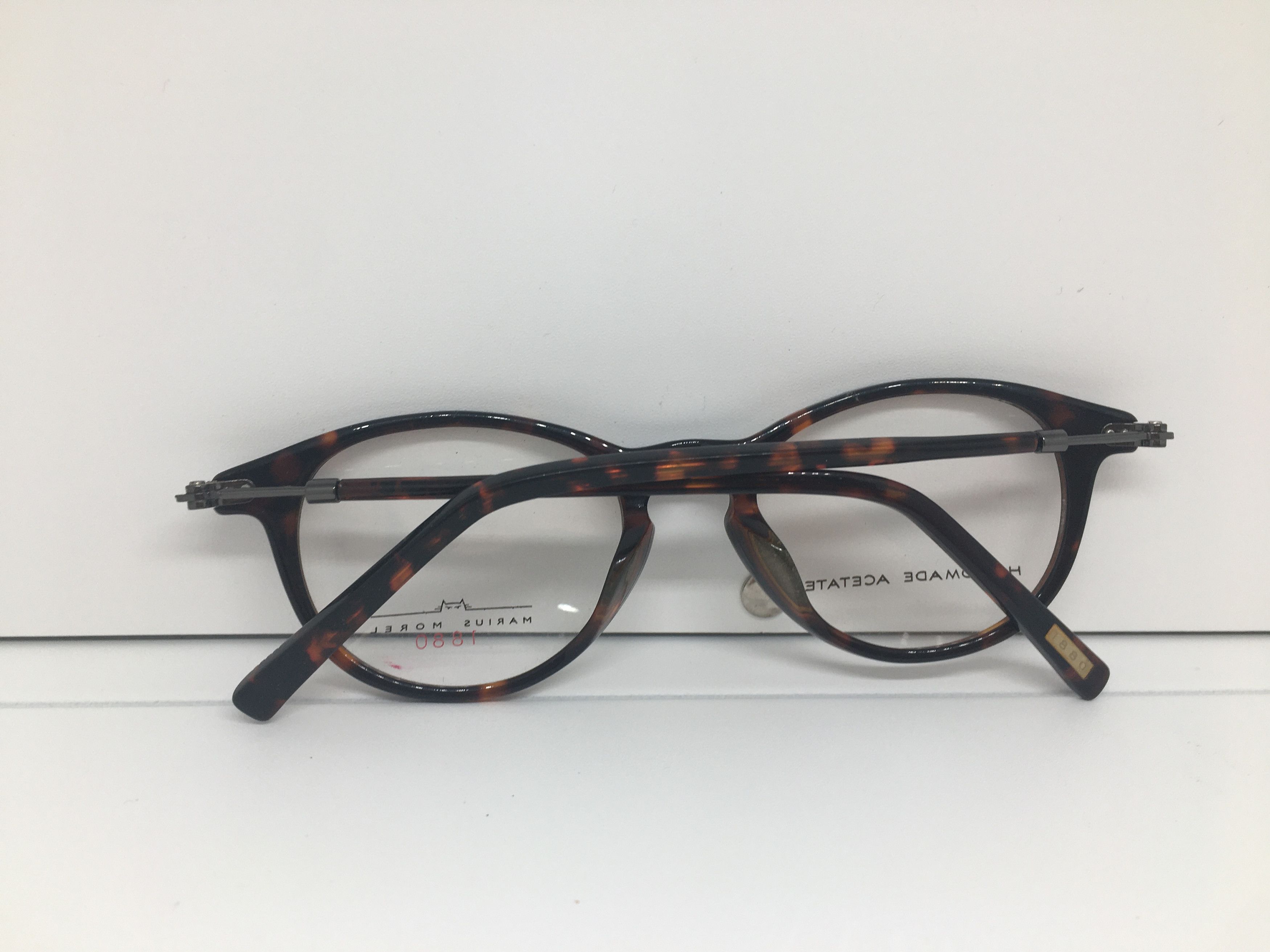 Vintage Marius Morel 1880 Tortoise Eyeglasses France Ivy League Size ONE SIZE - 9 Thumbnail