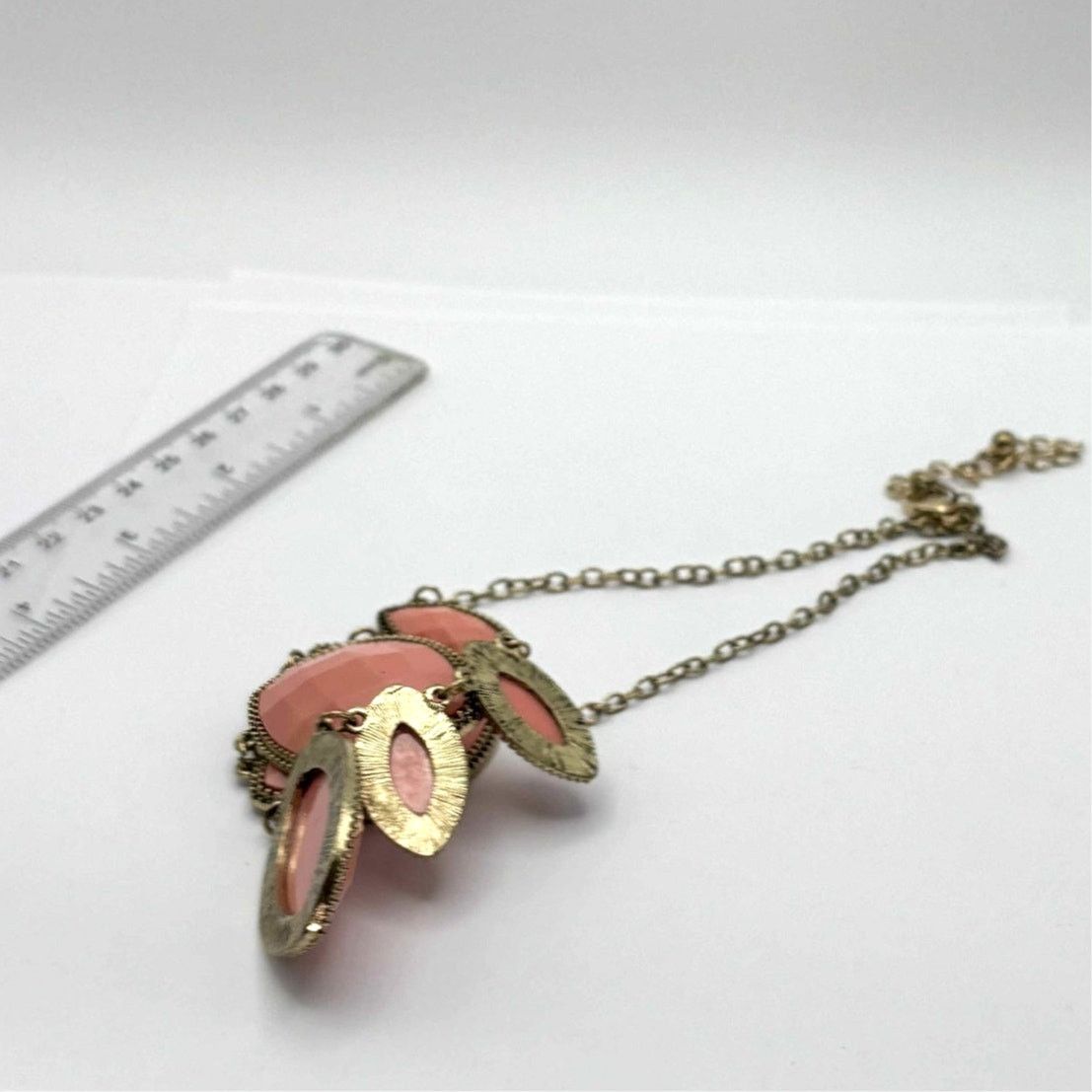 Other Gold & Pink Bib Necklace Size ONE SIZE - 3 Thumbnail