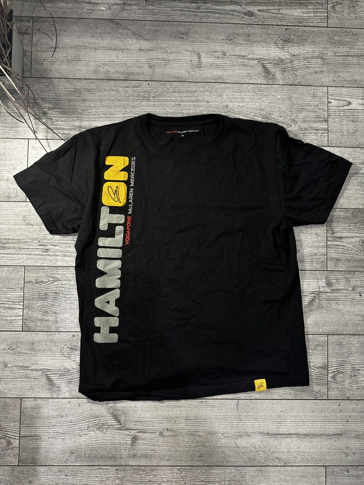 Hamilton × Mercedes-Benz × Vintage F1 Lewis Hamilton 'Font' T-Shirt 2012 Size US XL / EU 56 / 4 - 1 Thumbnail