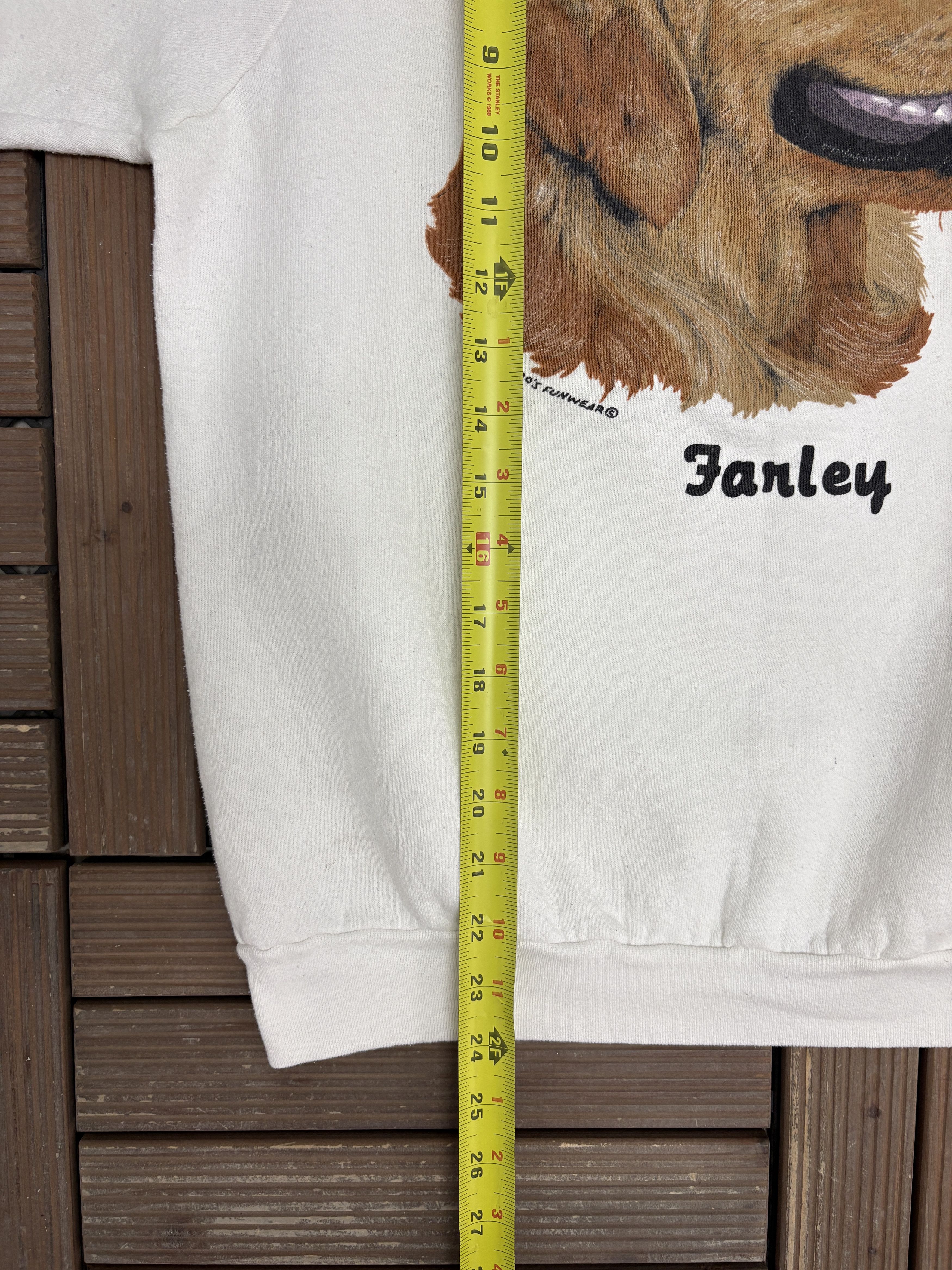 Vintage Fido's Famous Funwear Farley Vintage White Crewneck Sweater Size US L / EU 52-54 / 3 - 8 Thumbnail