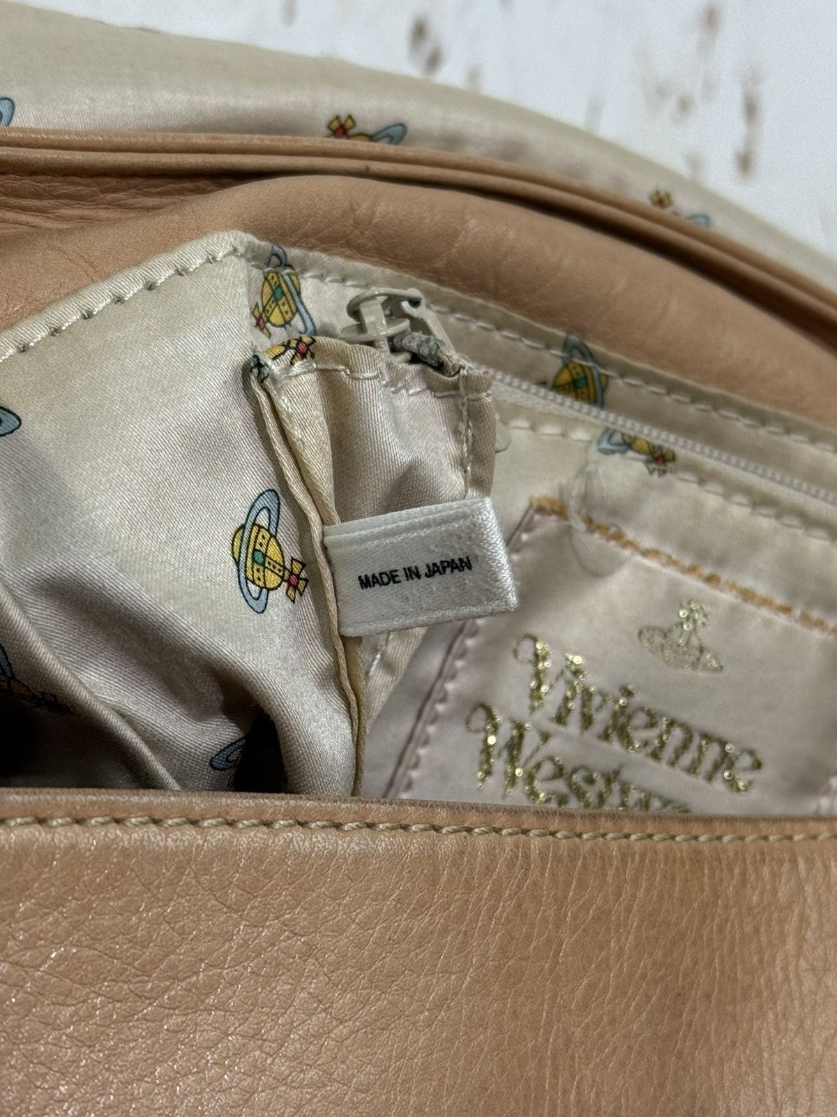 Vivienne Westwood Vivienne Westwood Beige Leather Shoulder Bag Pre-Loved Size ONE SIZE - 14 Thumbnail
