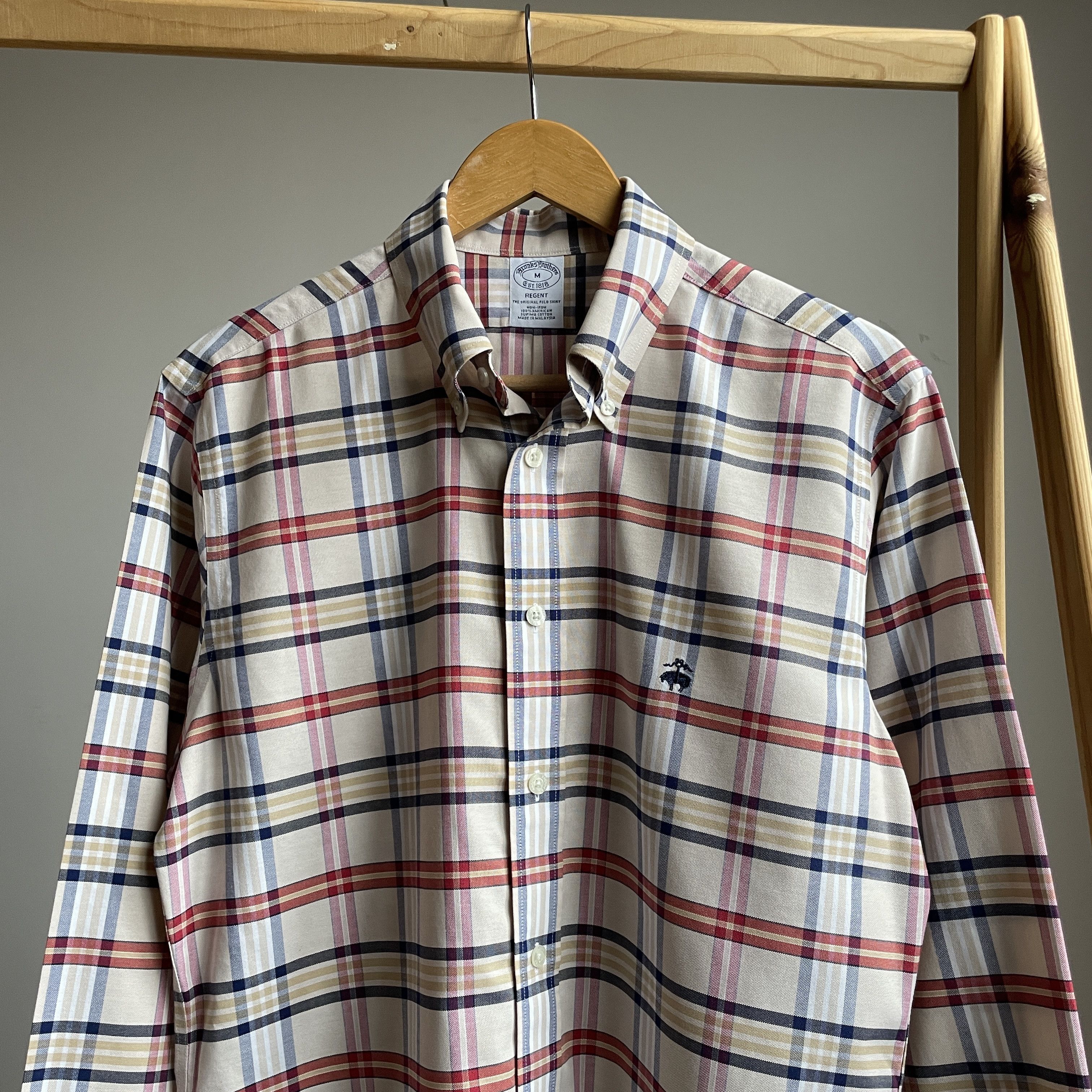 Brooks Brothers Brooks Brothers Button Down Check Shirt Size M Size US M / EU 48-50 / 2 - 3 Thumbnail