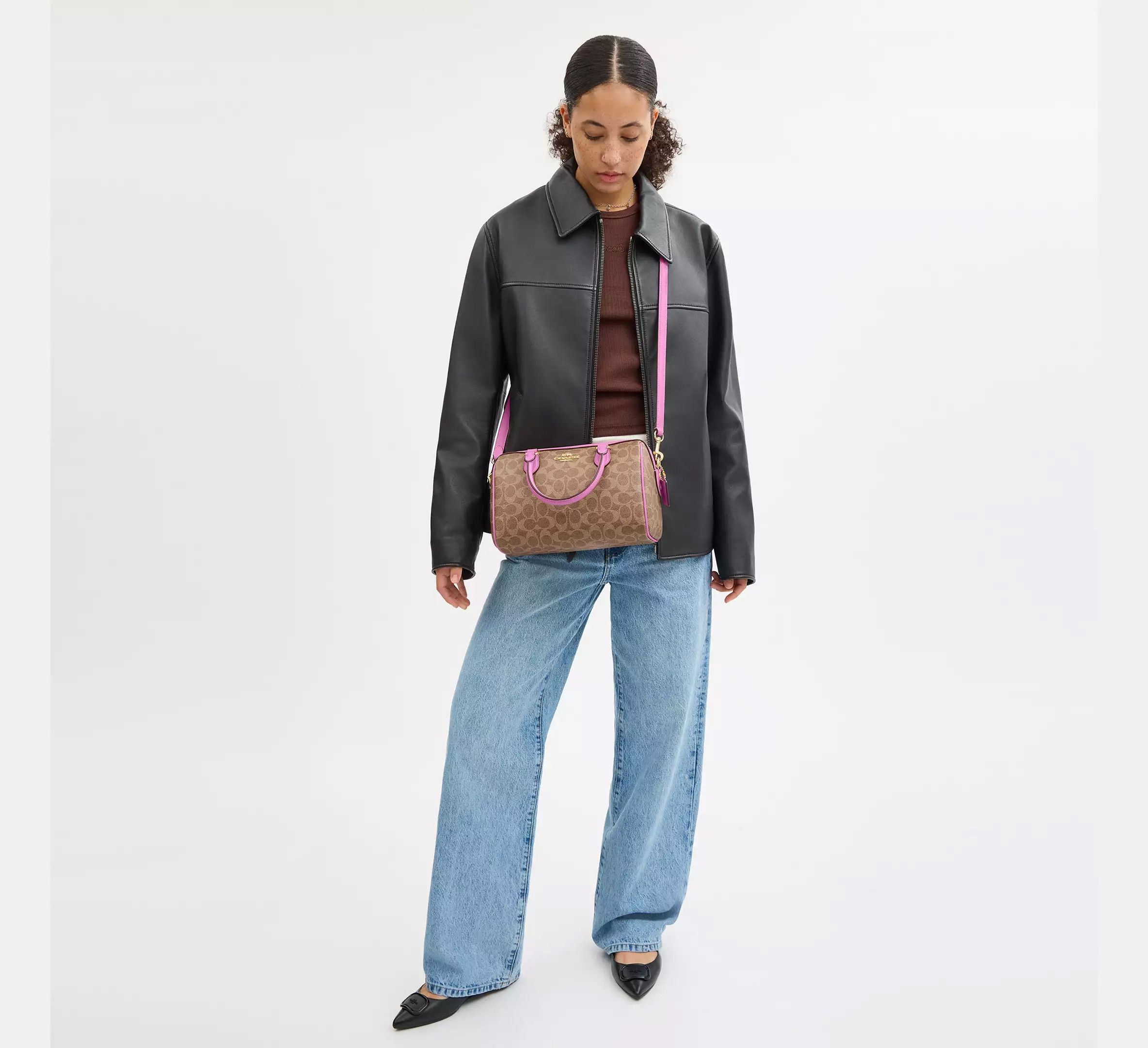 Coach Rowan Satchel Bag In Signature Canvas CV961 Size ONE SIZE - 9 Thumbnail