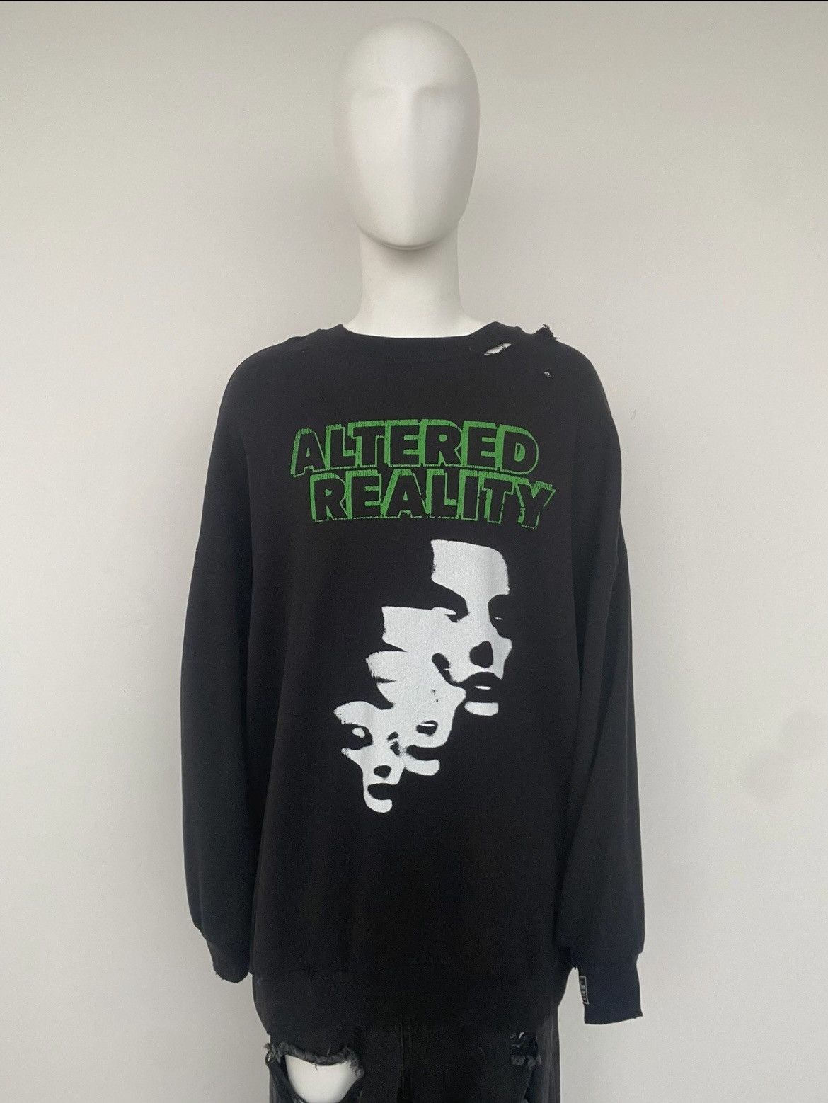 Raf Simons raf simons ghost face black vandalism sweatshirt-2505 Size US M / EU 48-50 / 2 - 4 Thumbnail