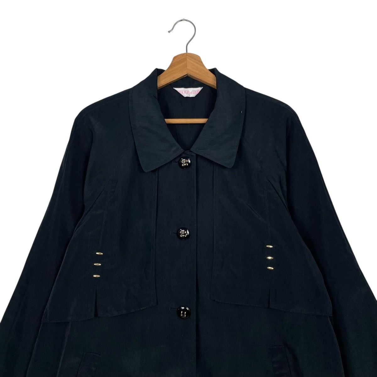 Japanese Brand Japanese Brand Women Black Coat Size L / US 10 / IT 46 - 2 Thumbnail