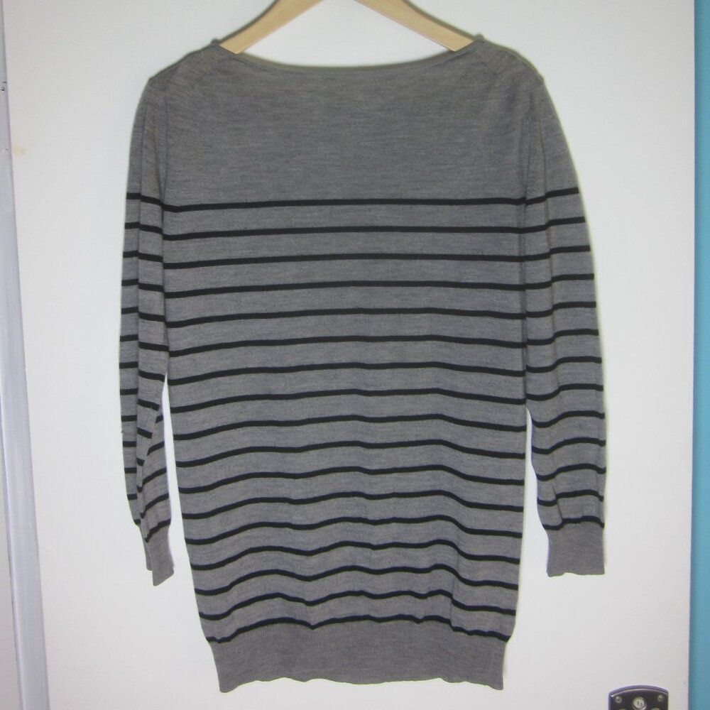 3.1 Phillip Lim 3.1 Phillip Lim Size XS Gray Striped Merino Wool Long Sleeve Size XS / US 0-2 / IT 36-38 - 9 Thumbnail