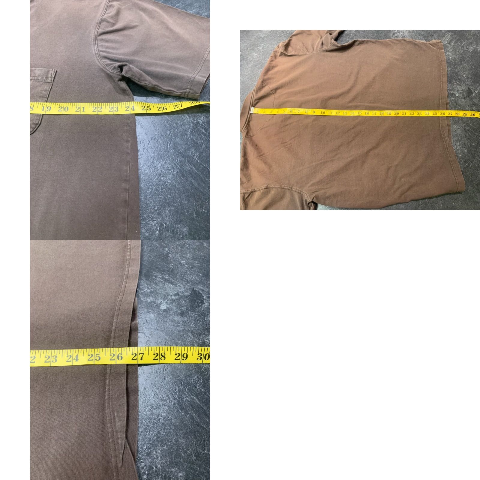 Walls VINTAGE Walls Men's Henley Shirt Large Brown Cotton Pocket Workwear Size US L / EU 52-54 / 3 - 8 Thumbnail