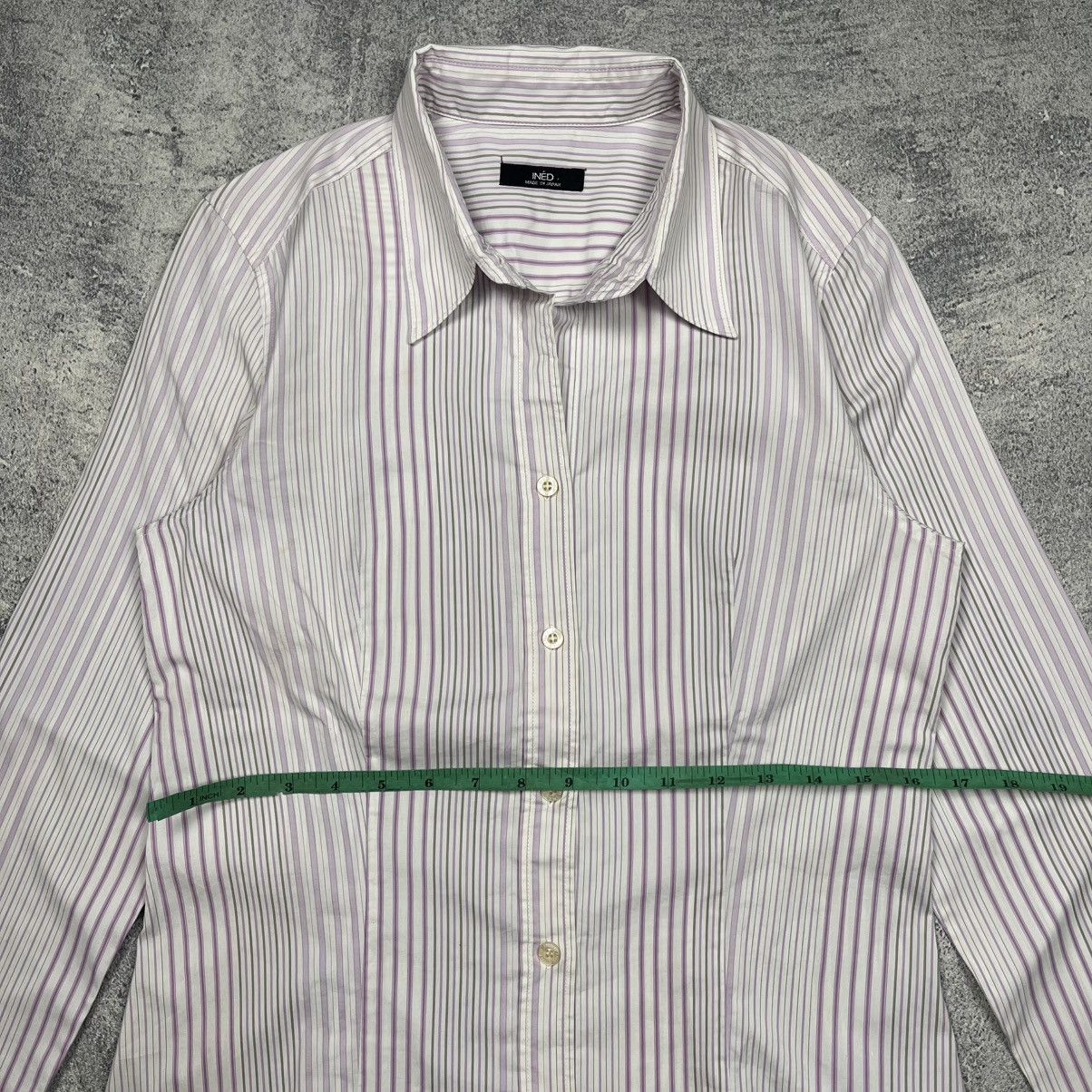 Yohji Yamamoto Ined By Yohji Yamamoto Striped Button Up Shirt Size US S / EU 44-46 / 1 - 7 Thumbnail