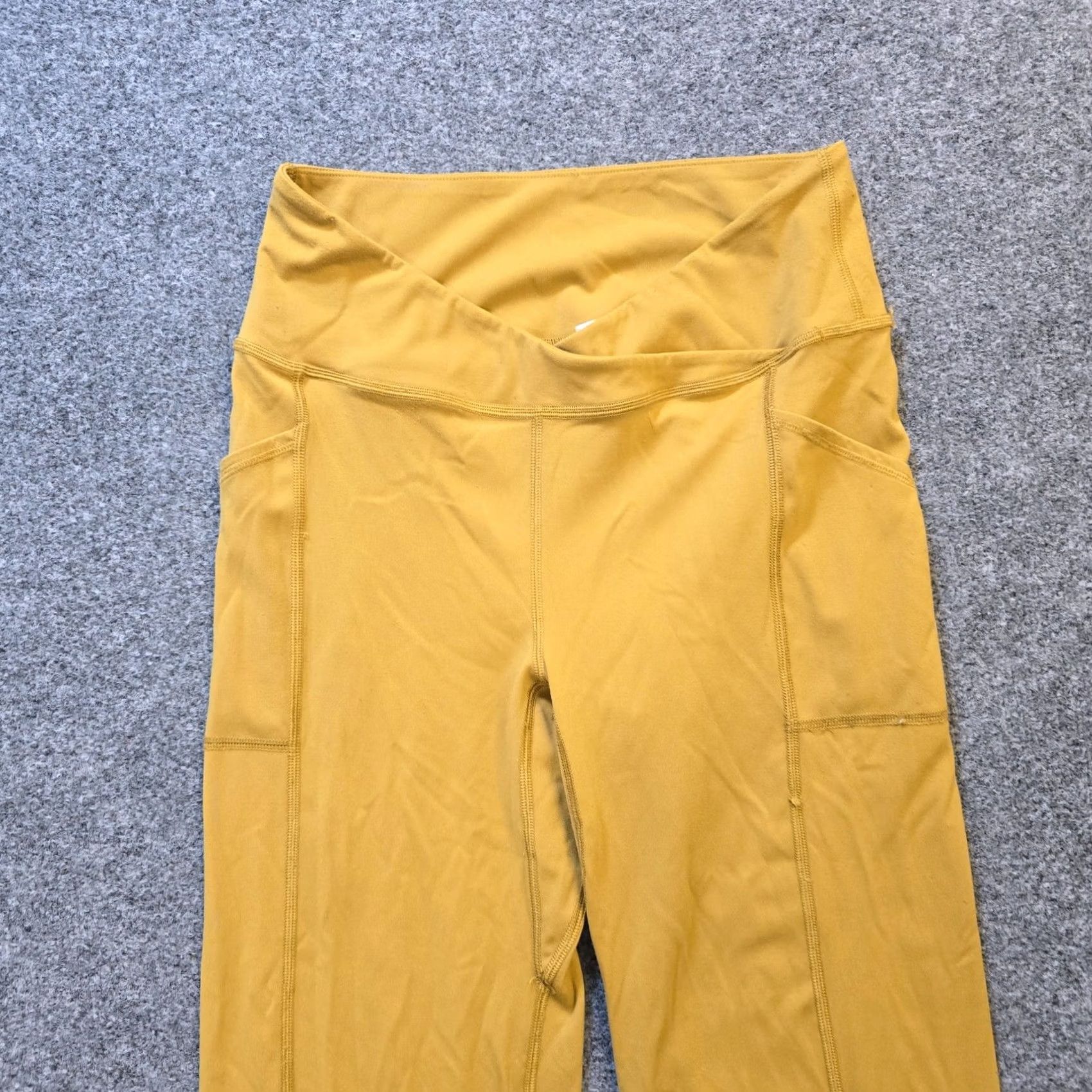 Free People Free People Pants Womens Size Small Yellow Yoga Flare Stretch Athleisure Sweatpants Regular Inseam 29in Ladies Gown? Size 28" / US 6 / IT 42 - 2 Thumbnail