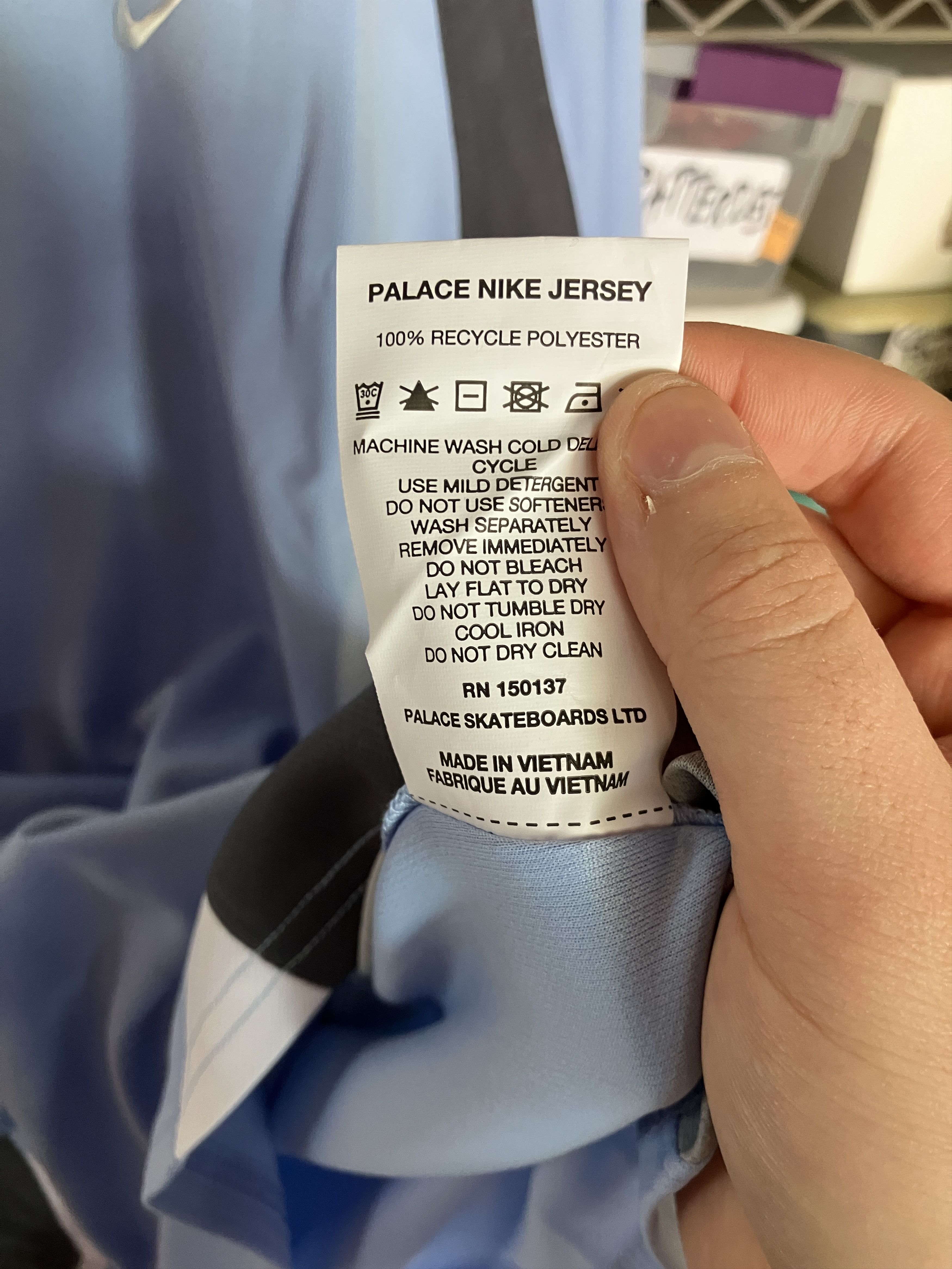 Palace Palace Nike Jersey - Sky Blue Size US XL / EU 56 / 4 - 7 Thumbnail