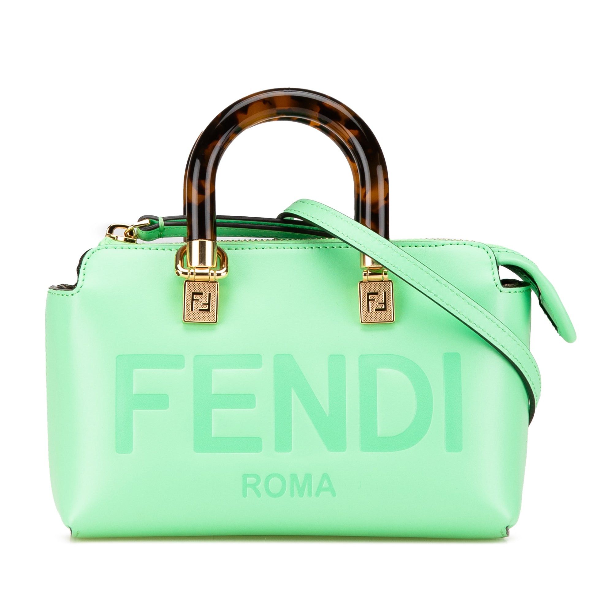 Fendi Fendi Mini Leather By The Way Roma Satchel Green Size ONE SIZE - 1 Thumbnail
