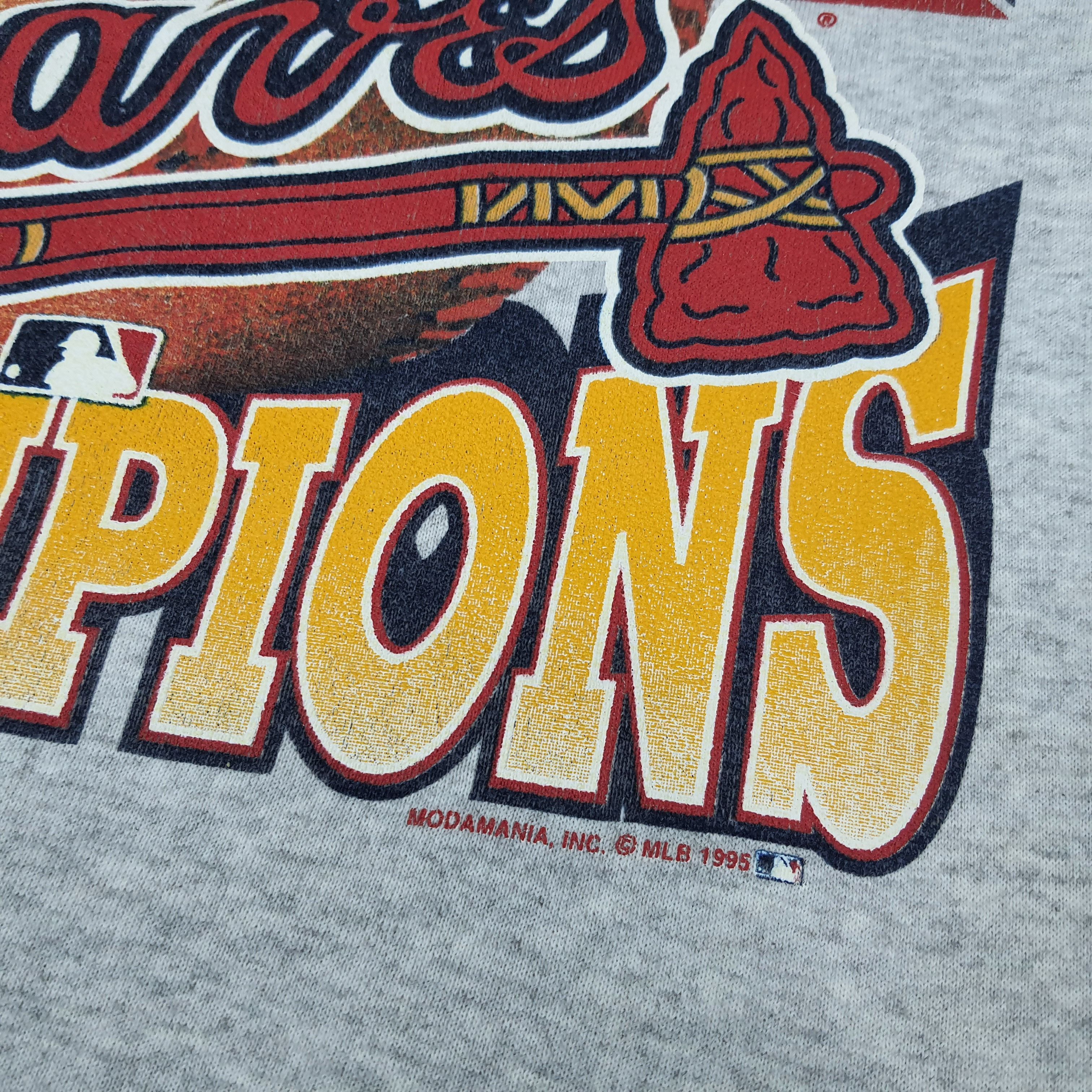MLB Vintage MLB Atlanta Braves Baseball Team Sweatshirt C251N13 Size US L / EU 52-54 / 3 - 2 Thumbnail