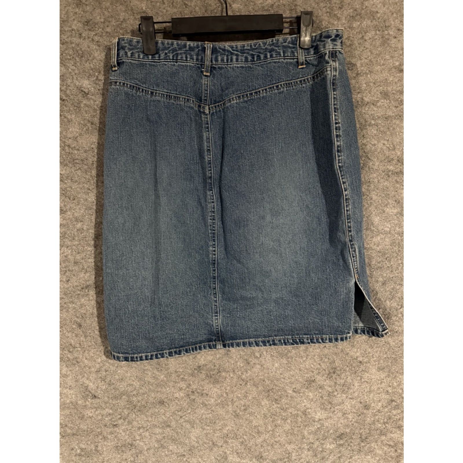 Old Navy VINTAGE Old Navy Denim Skirt Size 10 Women's Straight Knee Length Grunge Y2K Streetwear 100% Cotton Pockets Size 32" / US 10 / IT 46 - 2 Thumbnail