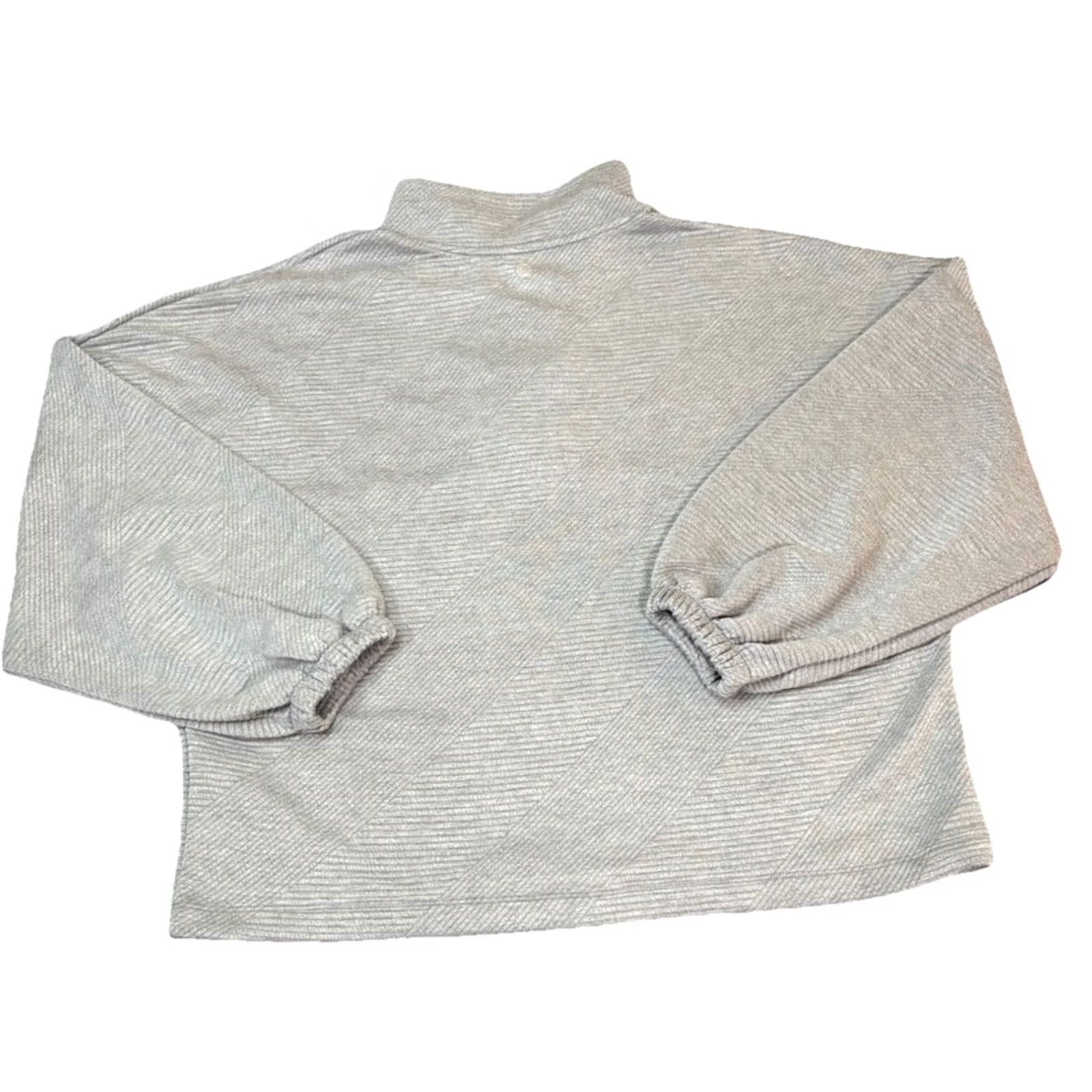 Vintage NWT Balance Collection Quarter Zip Pullover Gray Women’s Medium Casual Activewear Gym & Training 1/4 Zip Size M / US 6-8 / IT 42-44 - 6 Thumbnail