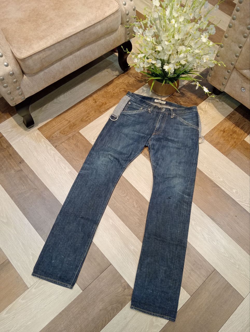 Undercover UNDERCOVERISM FOR REBELS FRINGE SELVEDGE DENIM PANTS Size US 32 / EU 48 - 2 Thumbnail