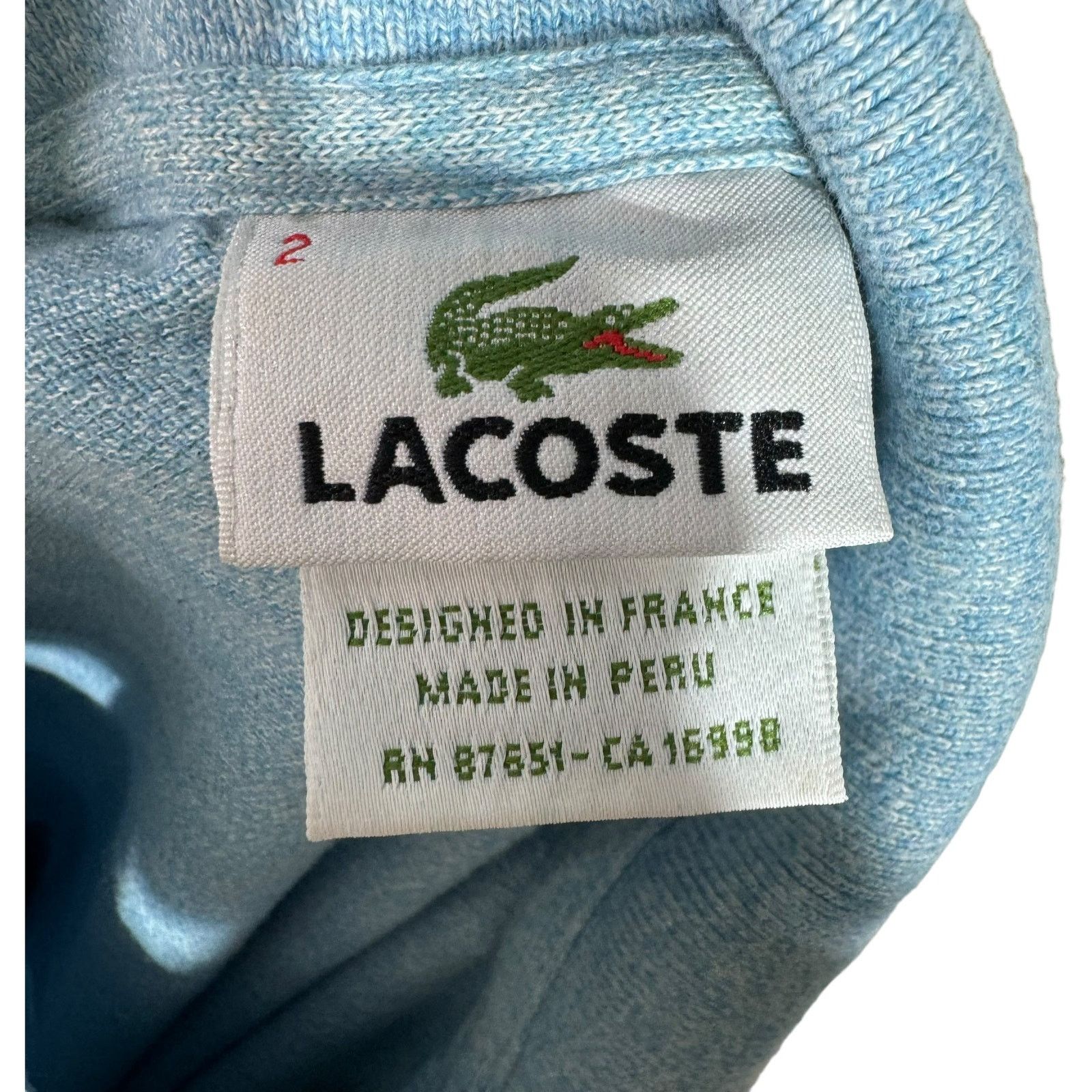 Vintage Lacoste Short Sleeve Polo Size US S / EU 44-46 / 1 - 7 Thumbnail
