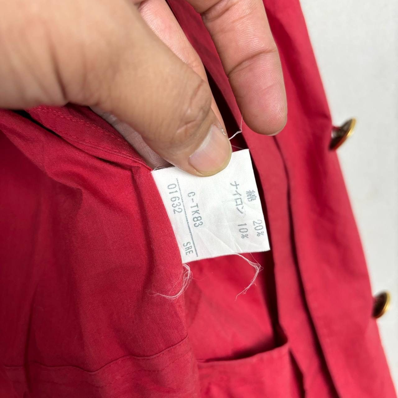 Burberry Vintage Burberrys Red Hooded Parka Jacket 90s Archive Japan Size US L / EU 52-54 / 3 - 11 Thumbnail