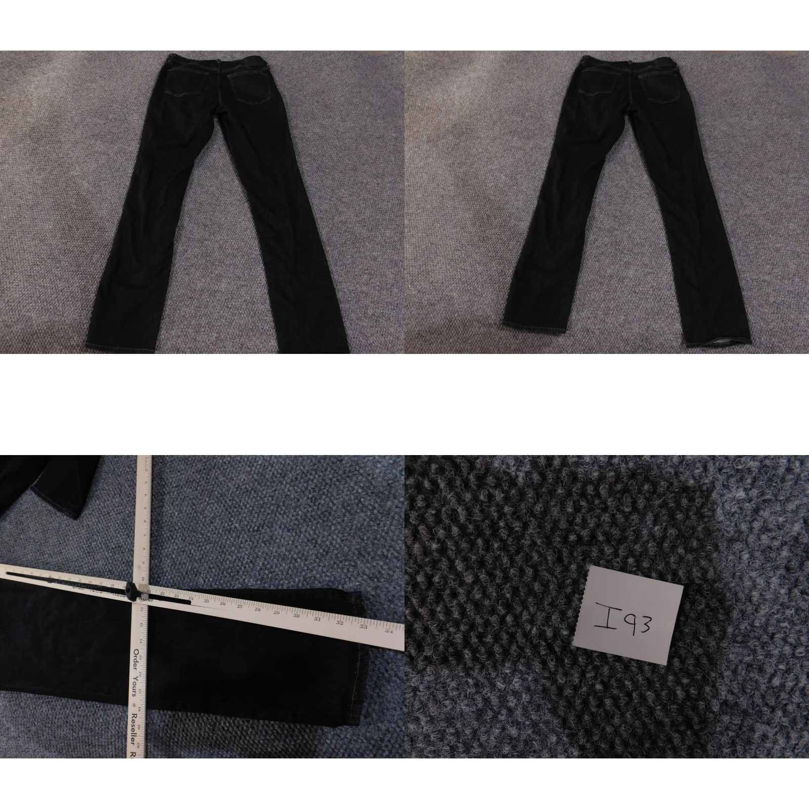 Express VINTAGE Express Jeans Mens 31x34 Black Slim Fit Stretch Denim Pants Dark Wash Classic Size US 31 - 8 Thumbnail