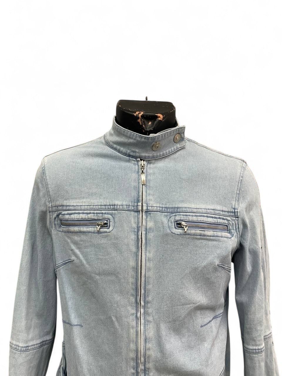 Diesel Diesel style blue denim biker jacket bondage moto y2k hype Size US M / EU 48-50 / 2 - 2 Thumbnail