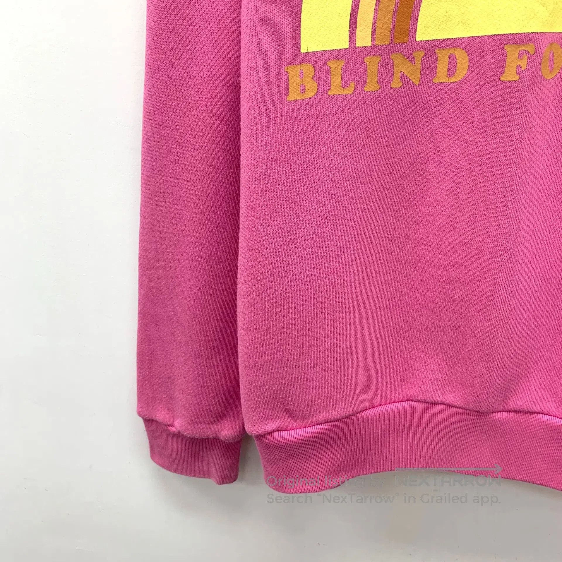 Gucci Guicci Pink logo print cotton round neck long sleeve sweat Size US S / EU 44-46 / 1 - 4 Thumbnail