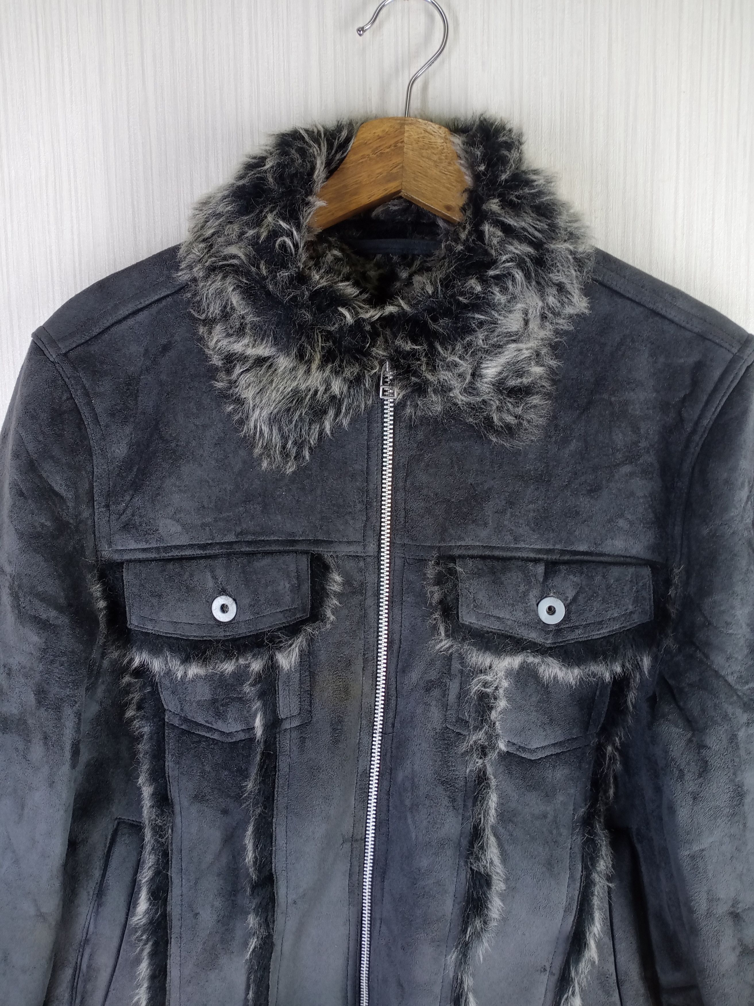 If Six Was Nine Rare Double Bleach Faux Fur Sherling Jacket Size US M / EU 48-50 / 2 - 3 Thumbnail