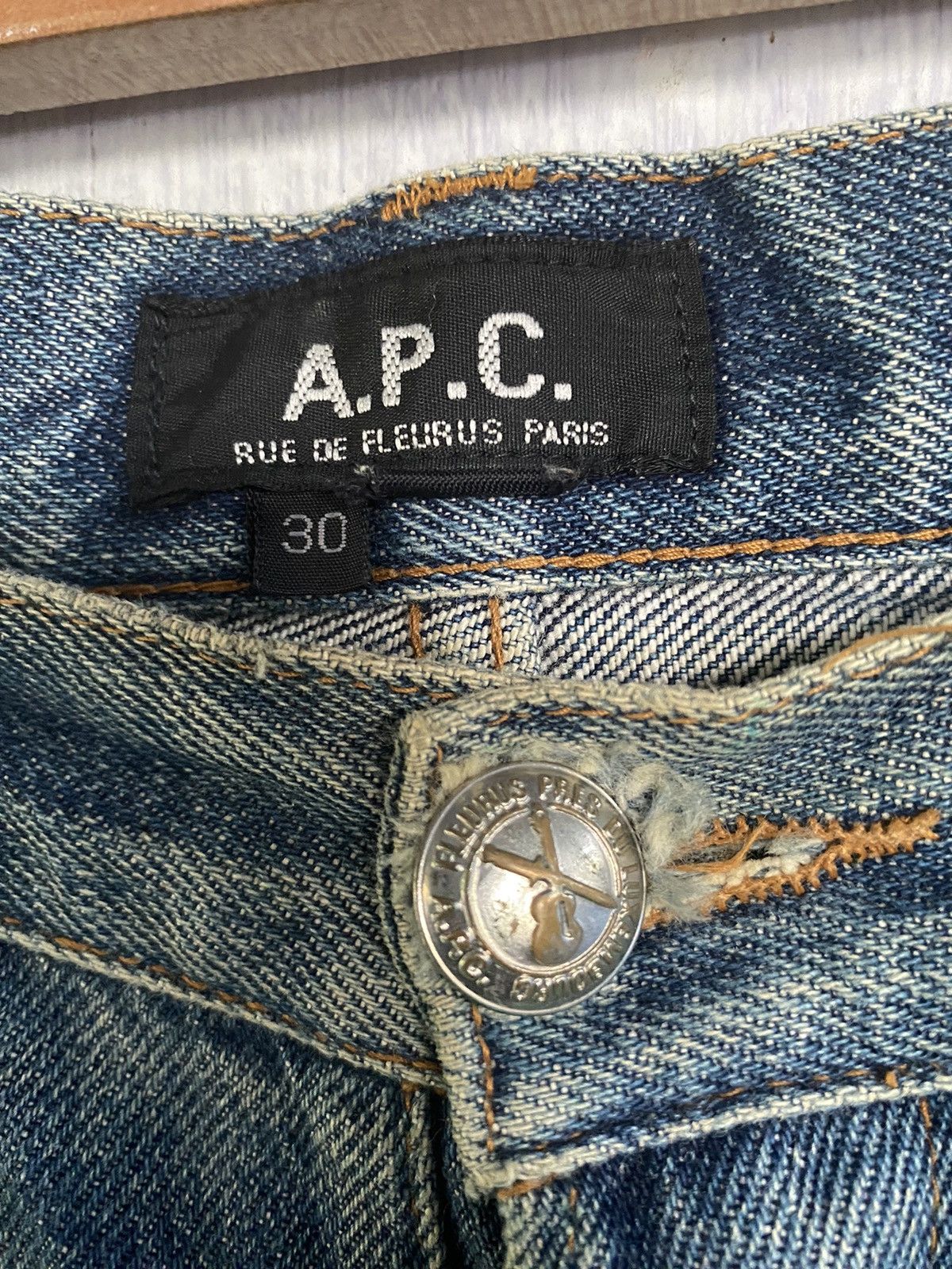 A.P.C. A.P.C Distressed Denim Jeans Pants Size US 30 / EU 46 - 8 Thumbnail
