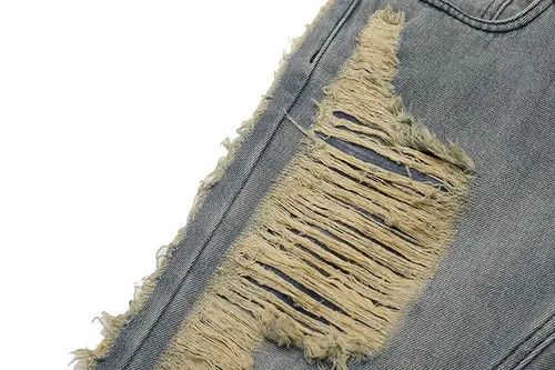 Jean Tamaki x Kaori Ripped frayed hole blue washed baggy jeans Size US 32 / EU 48 - 7 Thumbnail